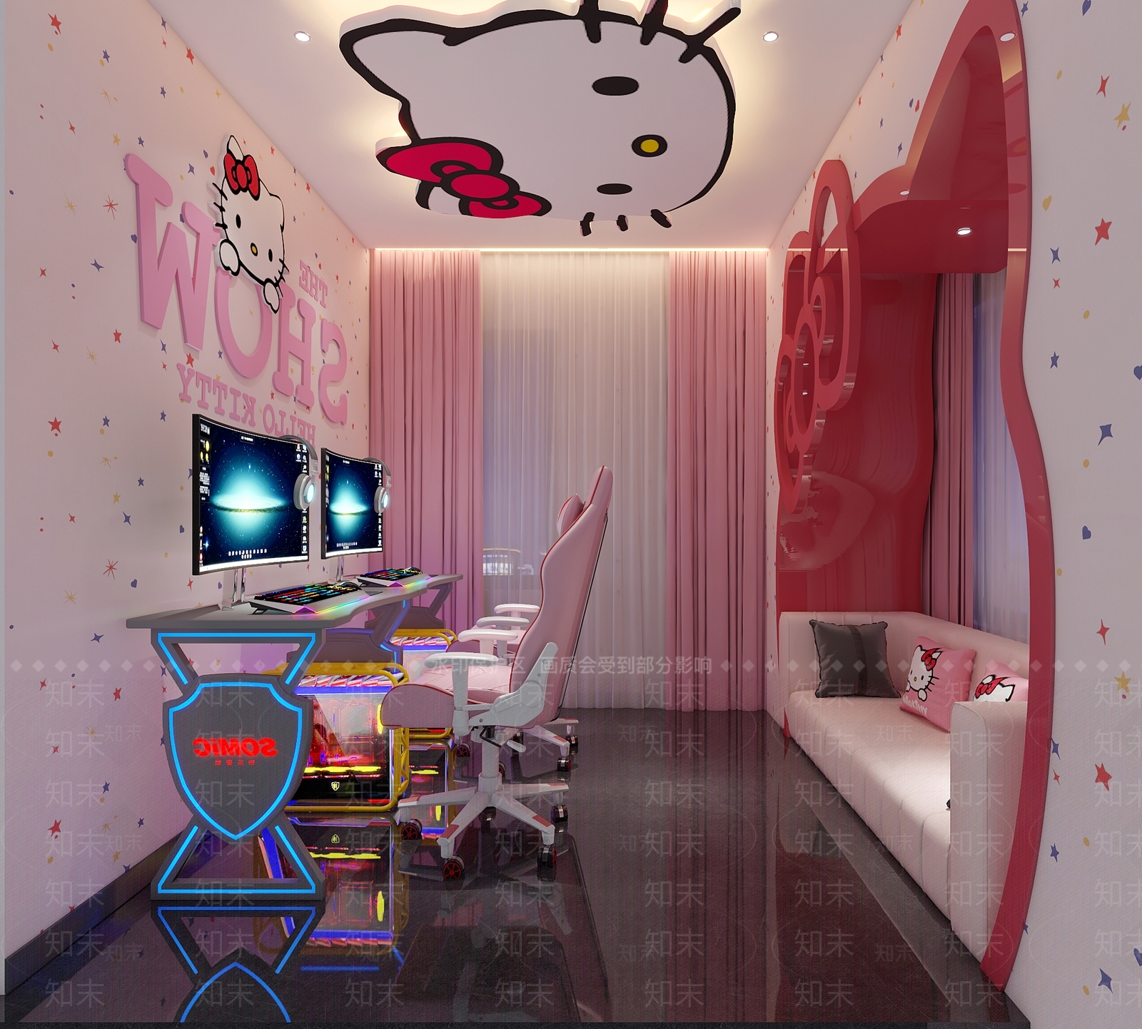 现代网吧网咖3D模型下载【ID:994114250】