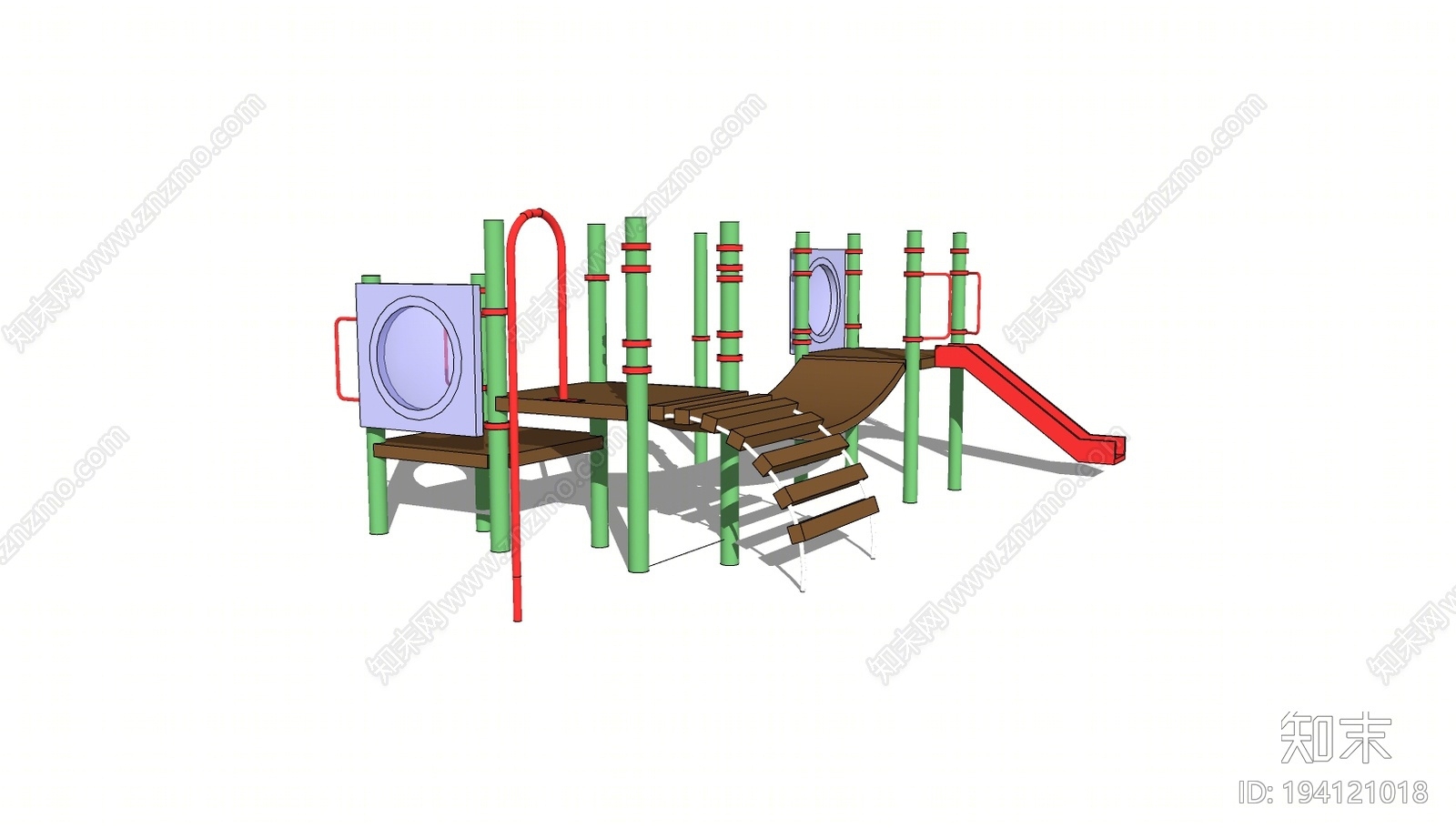 现代游乐设施SU模型下载【ID:194121018】