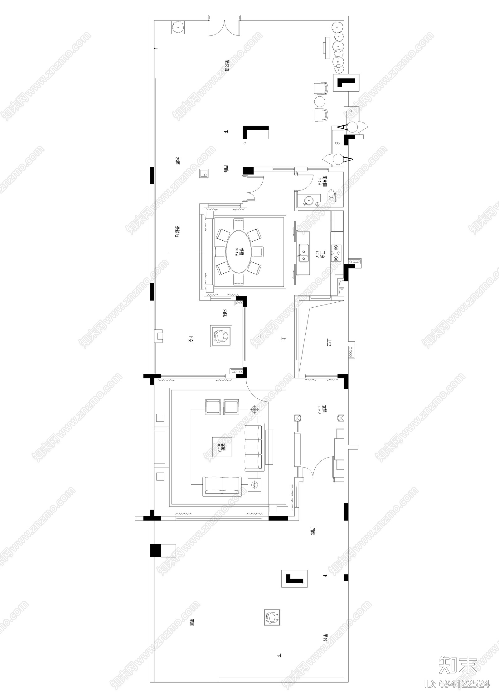 别墅cad施工图下载【ID:694122524】