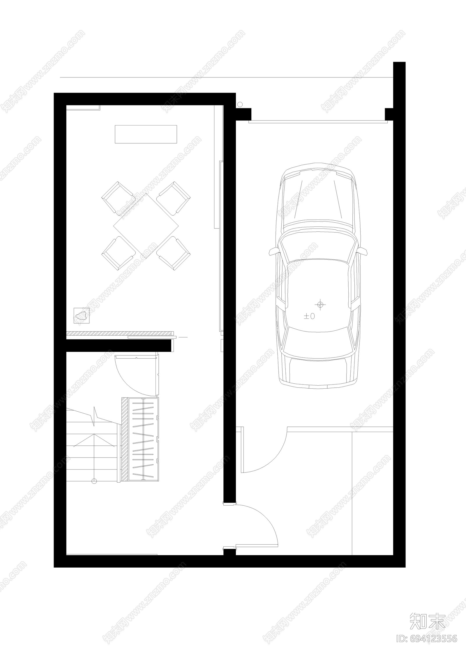 别墅cad施工图下载【ID:694123556】