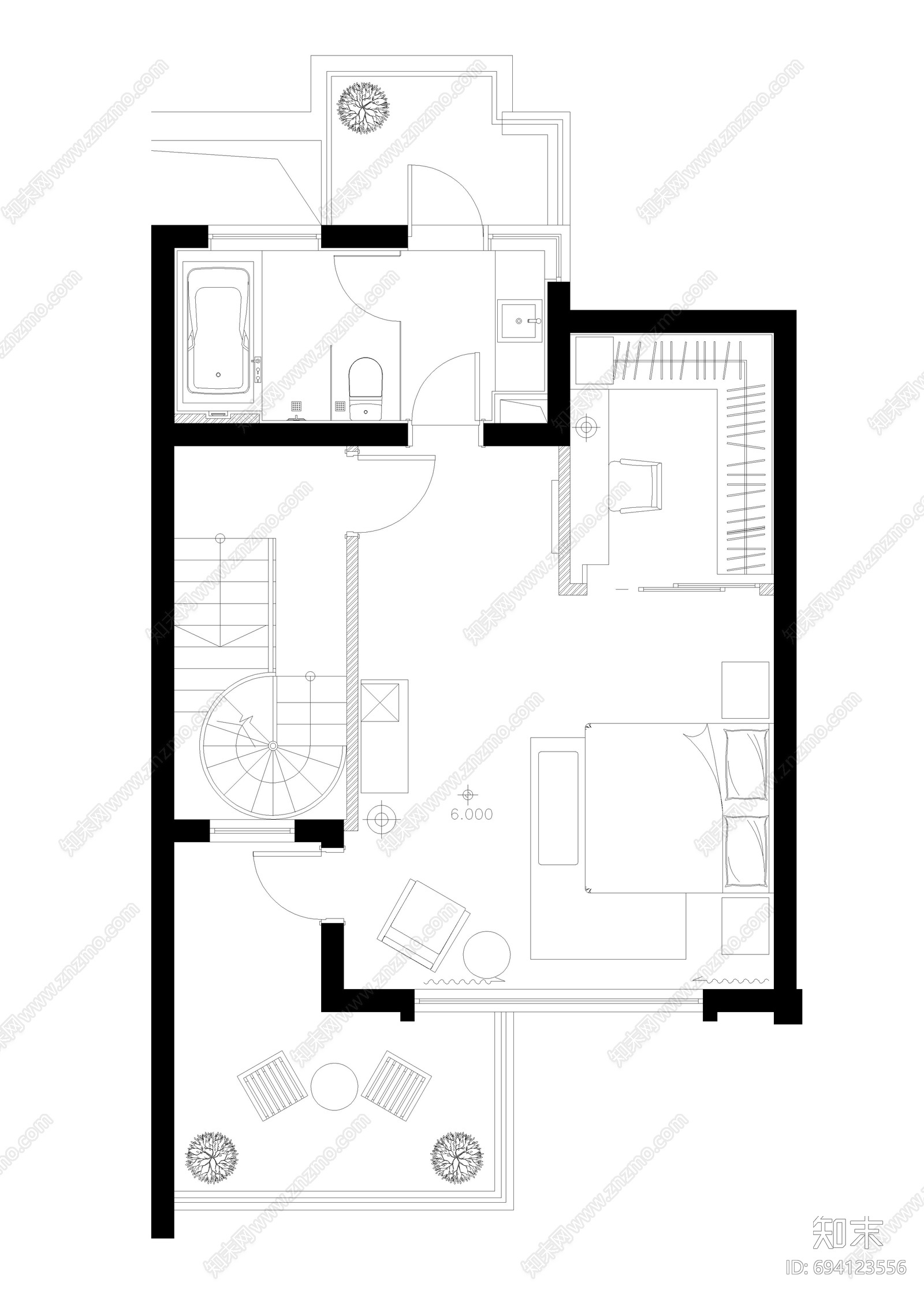 别墅cad施工图下载【ID:694123556】