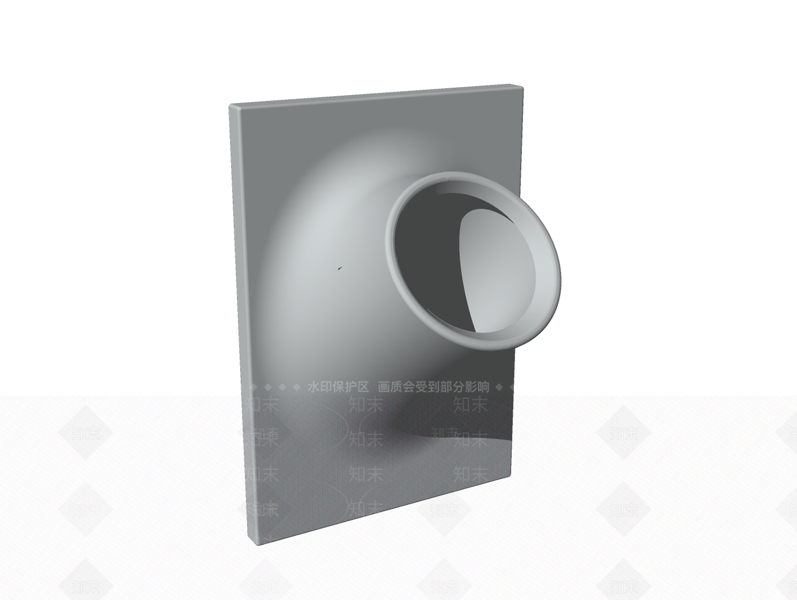 现代小便斗SU模型下载【ID:794144172】