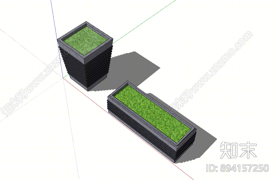 现代花坛SU模型下载【ID:894157250】