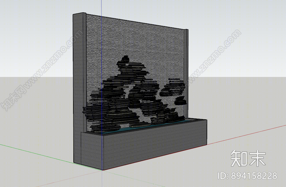 现代水景SU模型下载【ID:894158228】