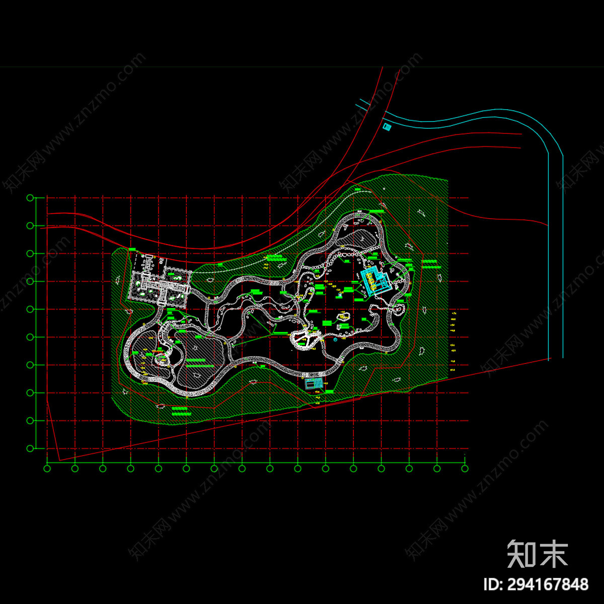 日式园林景观施工图下载【ID:294167848】