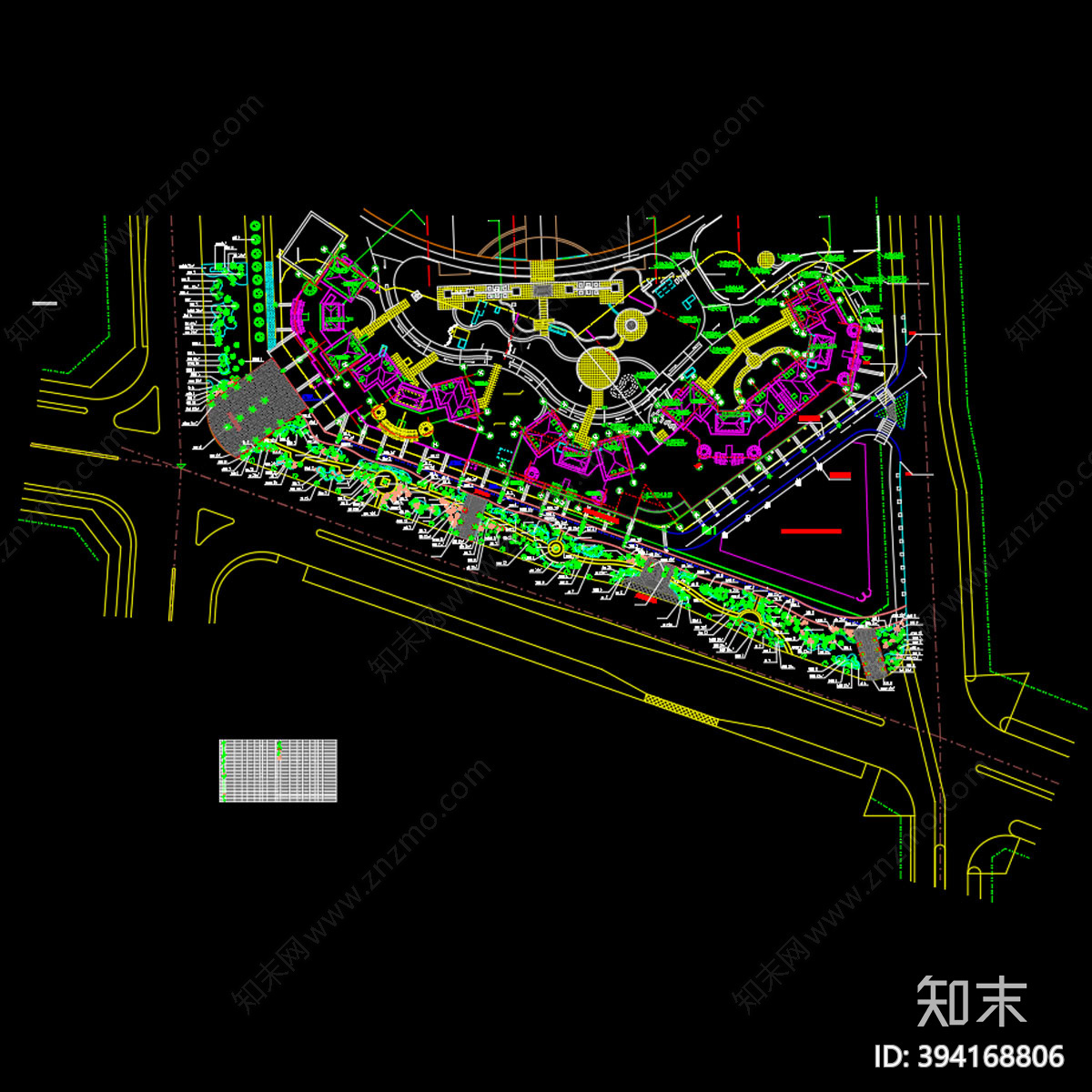世纪村cad施工图下载【ID:394168806】