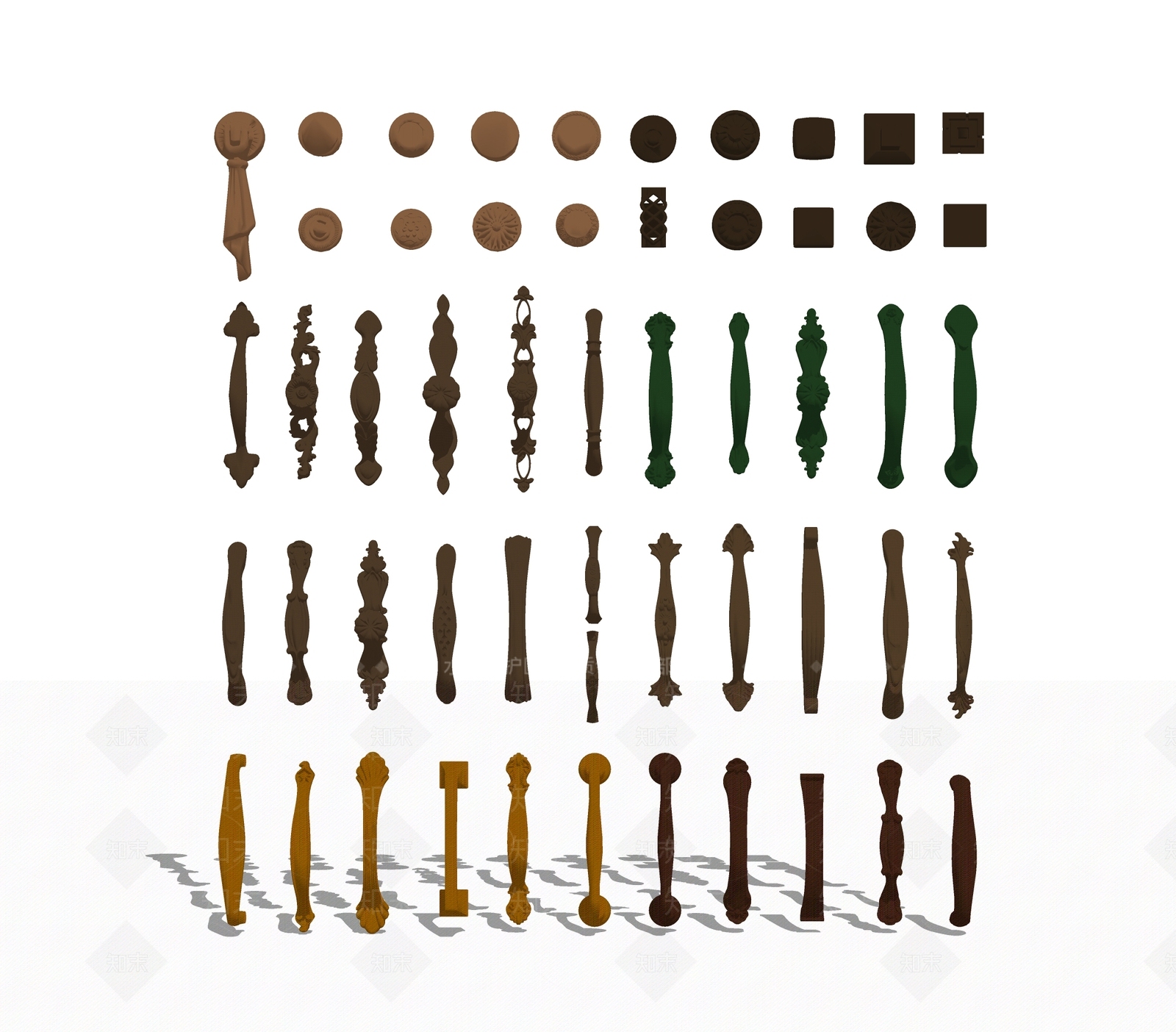 欧式门把手SU模型下载【ID:294188723】