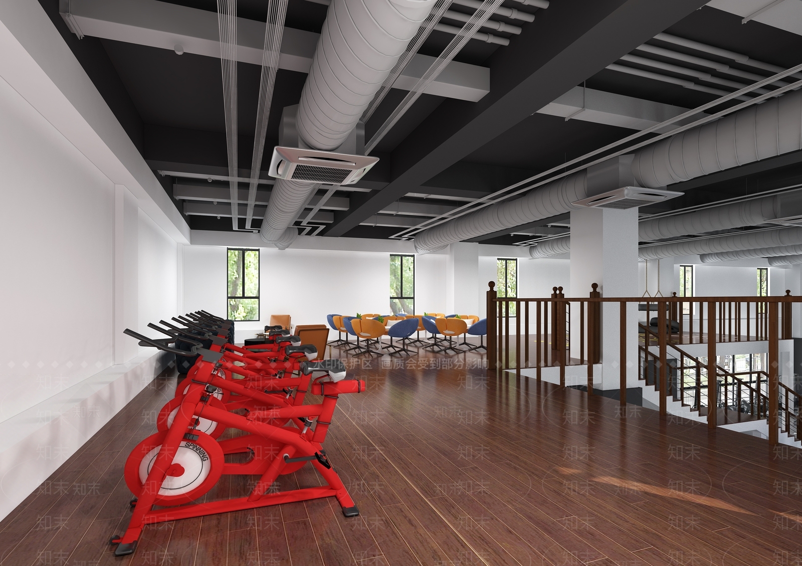 工业风体育场所3D模型下载【ID:394189824】