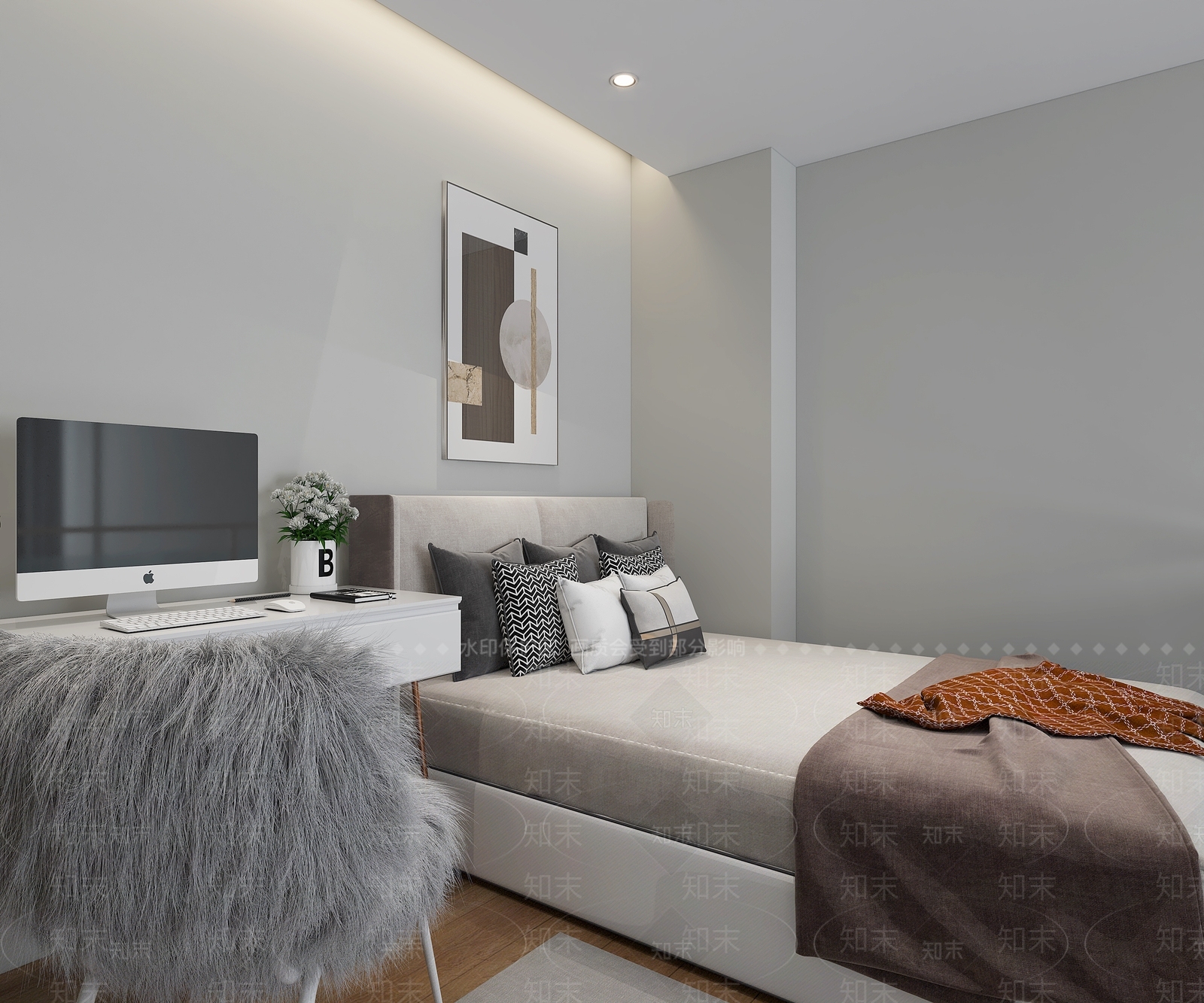 现代单身公寓3D模型下载【ID:994196769】