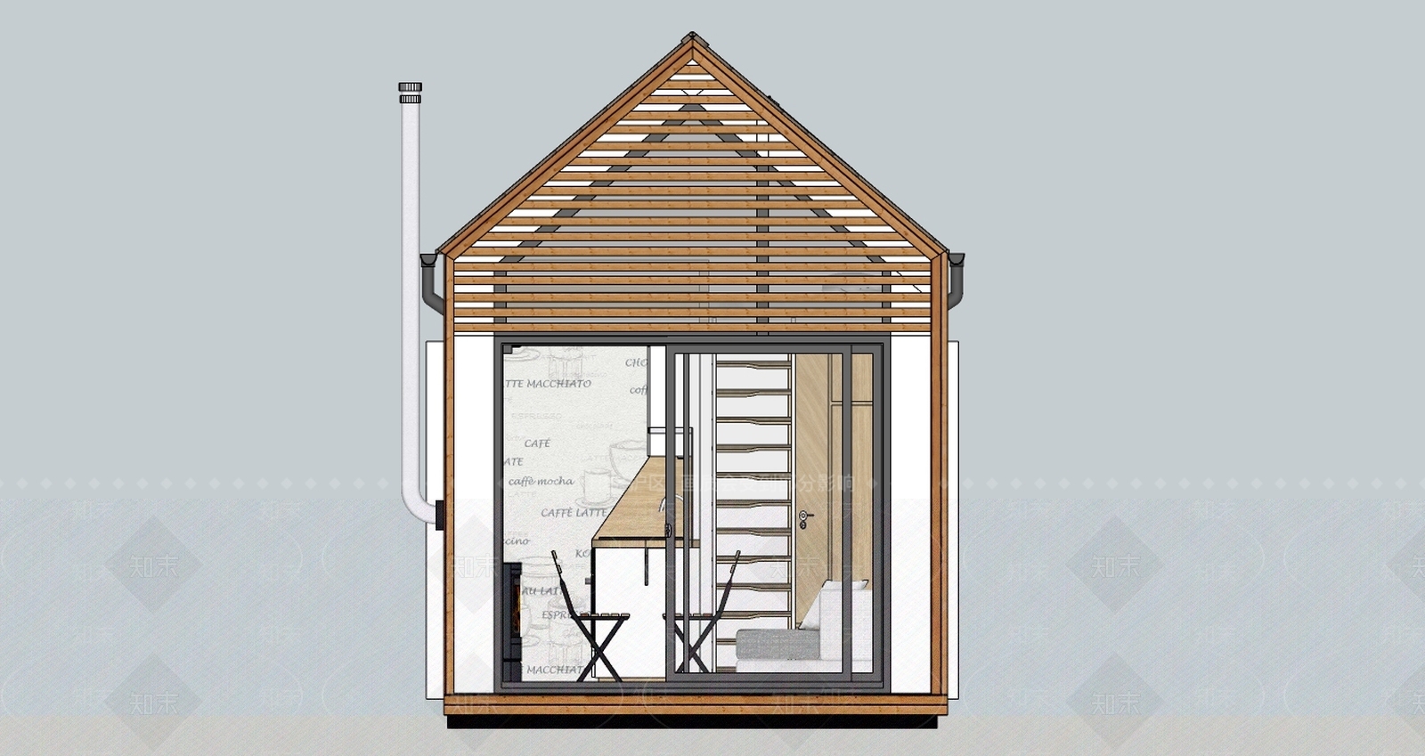 现代小公建SU模型下载【ID:194203041】