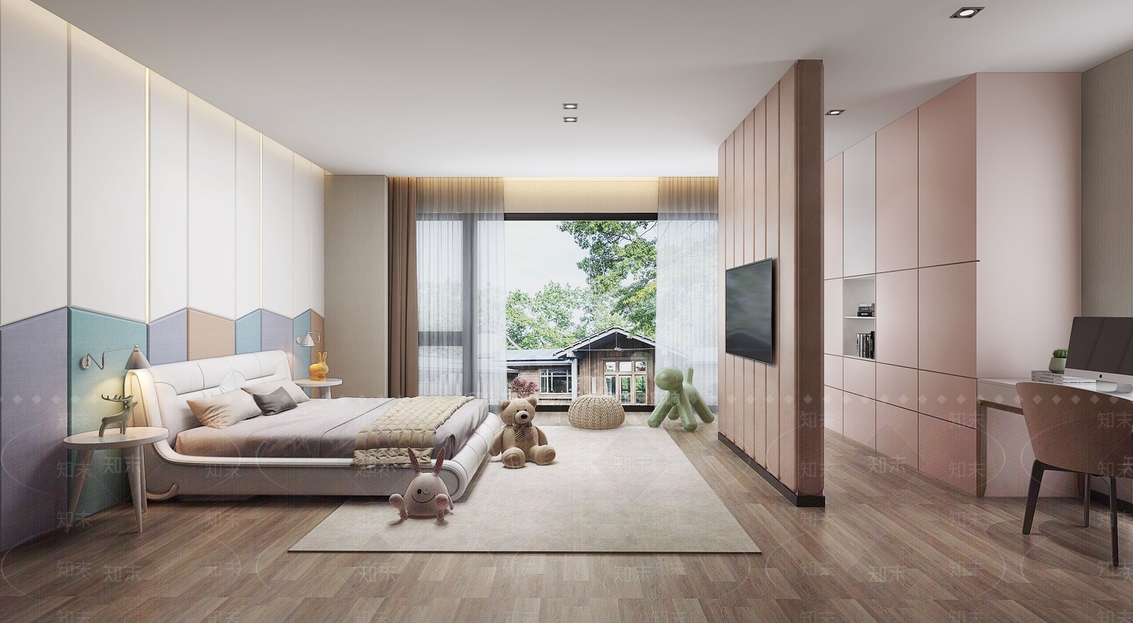 现代家居卧室SU模型下载【ID:294209866】