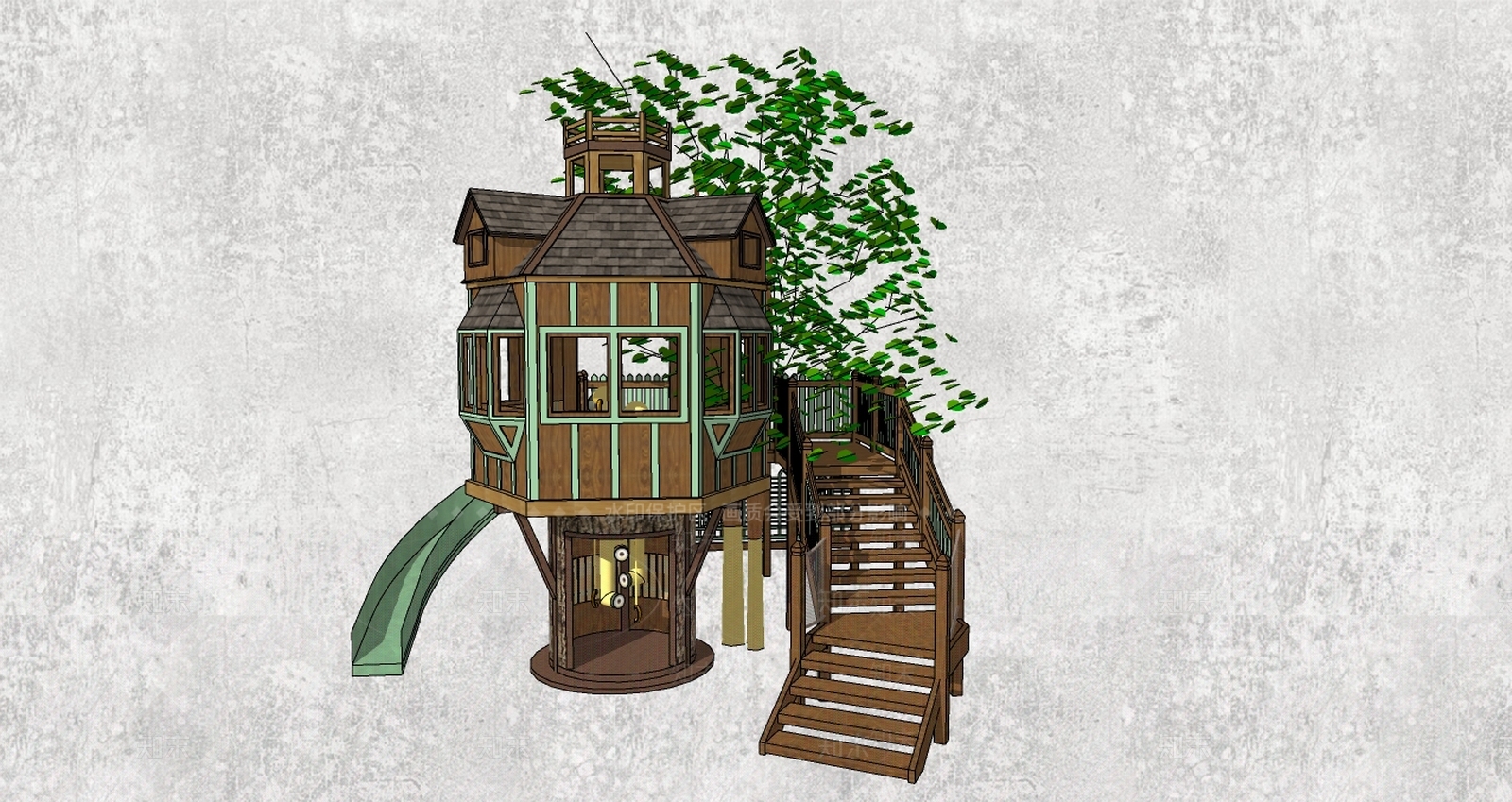 现代小建筑SU模型下载【ID:194213092】