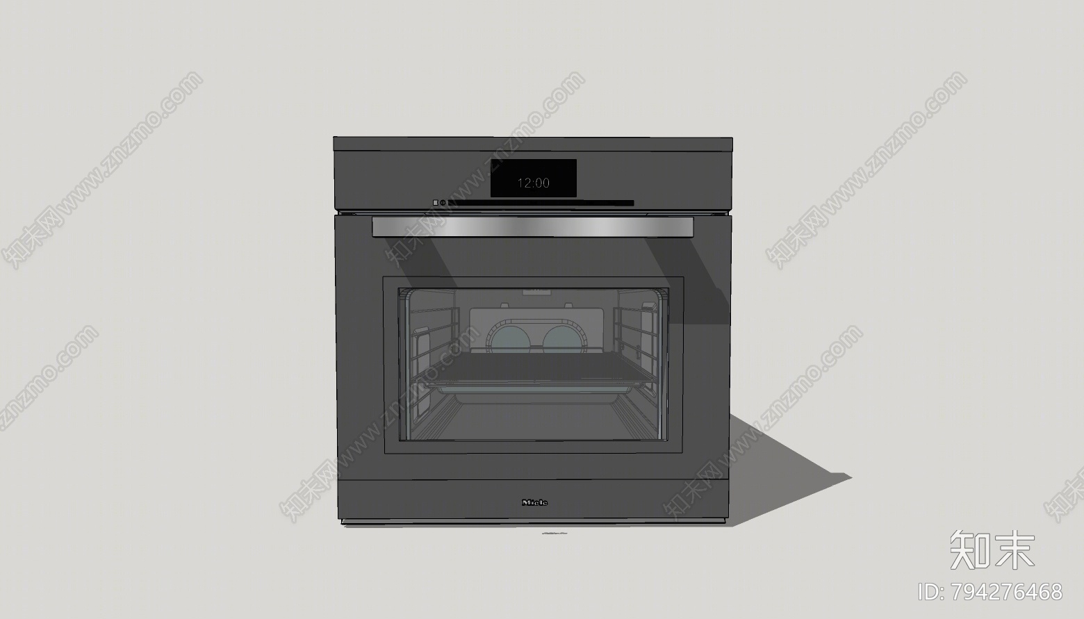 现代烤箱SU模型下载【ID:794276468】