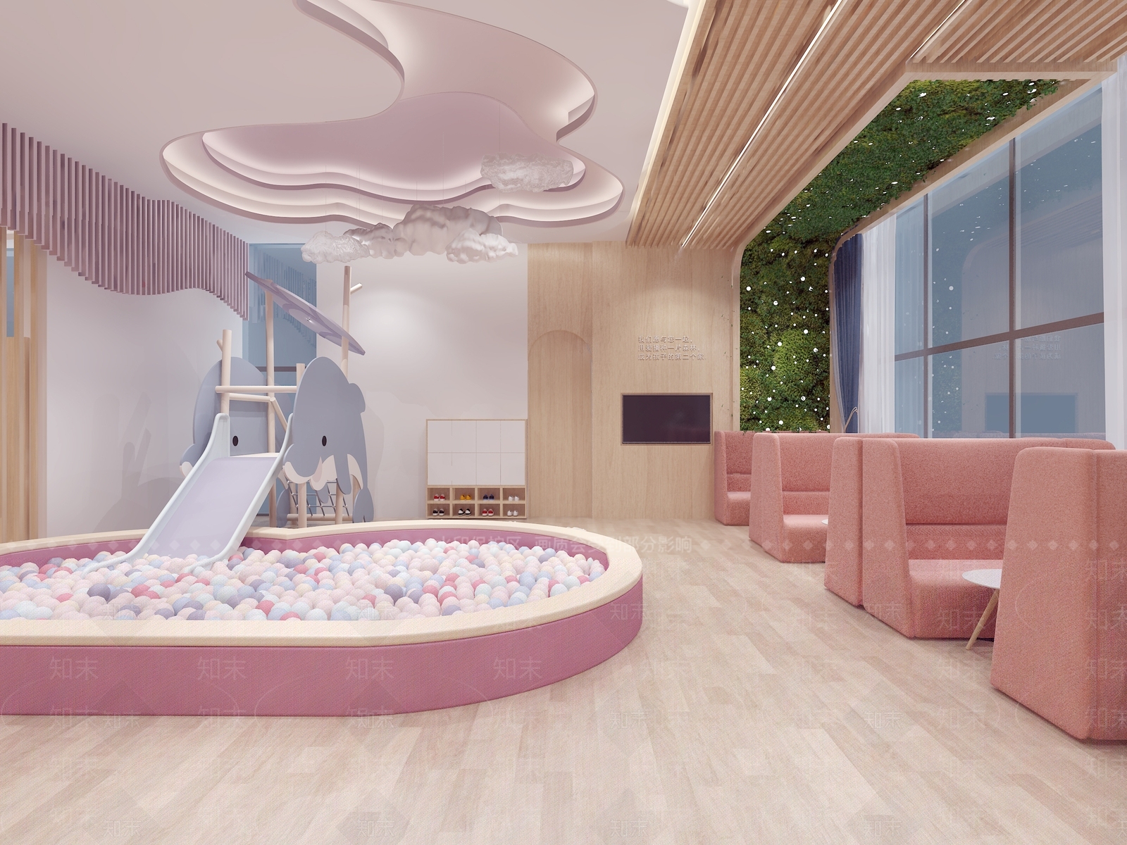 现代儿童娱乐空间休闲区3D模型下载【ID:794296089】