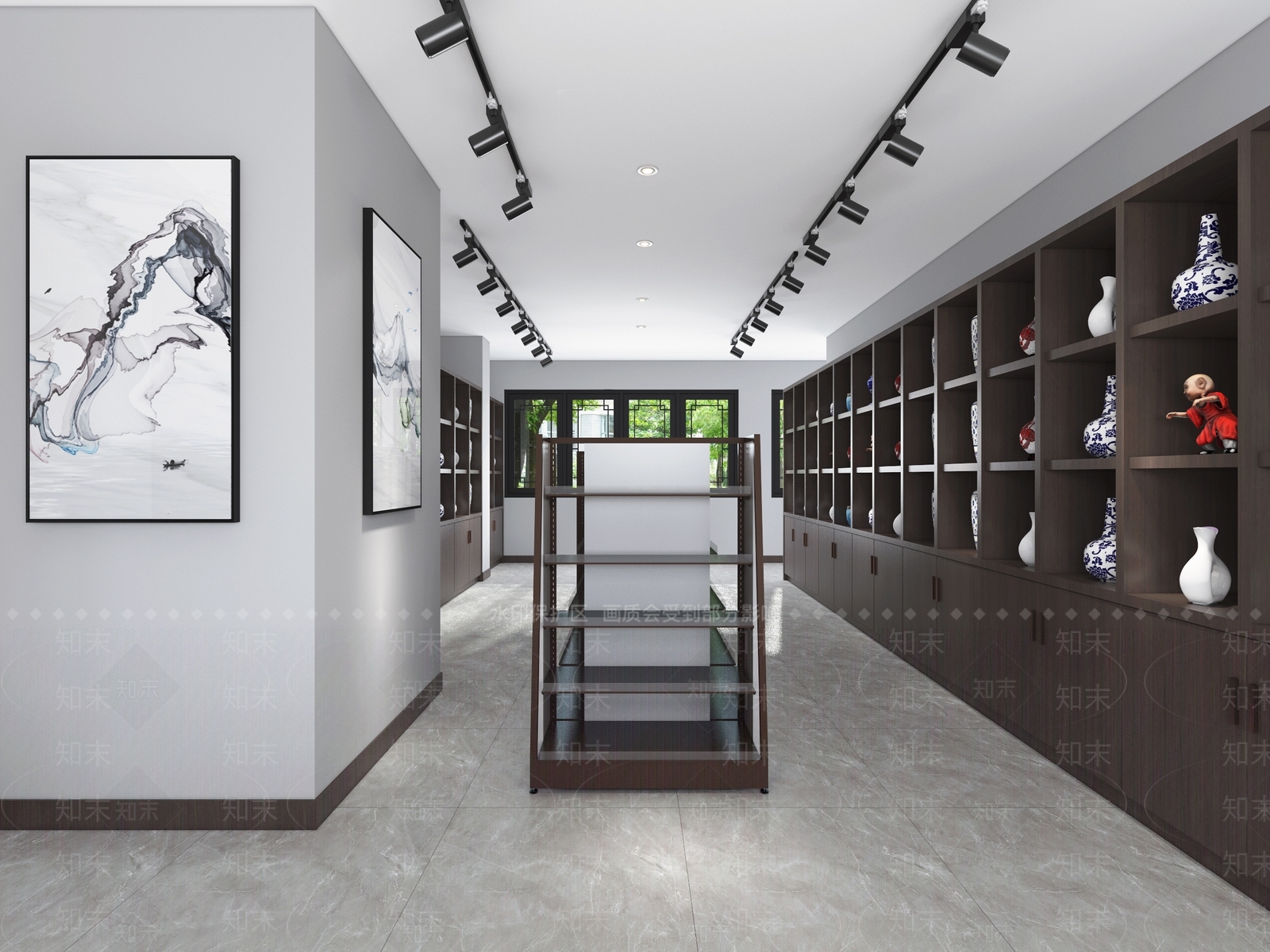 新中式陶瓷店3D模型下载【ID:594304450】