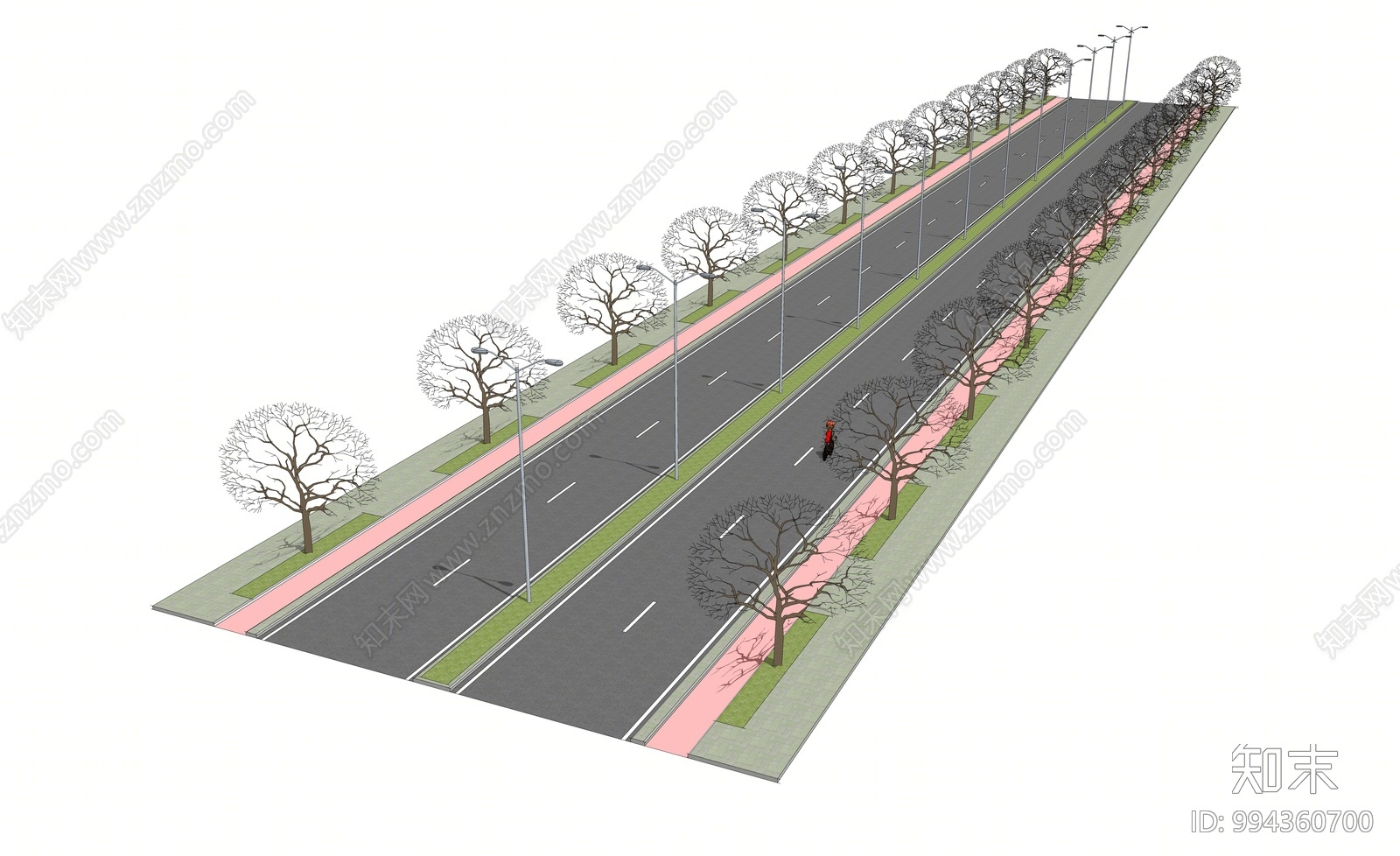 现代道路SU模型下载【ID:994360700】