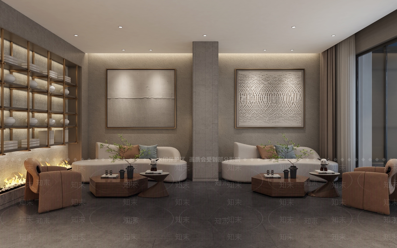 新中式民宿3D模型下载【ID:994393602】