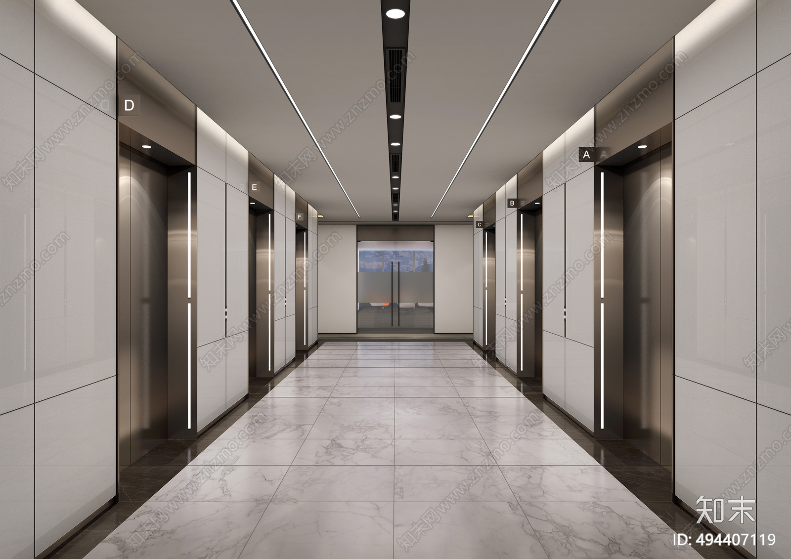 办公样板cad施工图下载【ID:494407119】