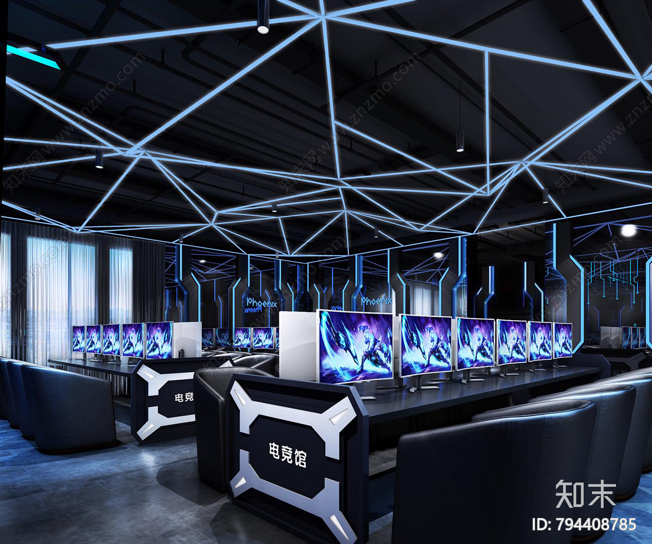 电竞基地cad施工图下载【ID:794408785】