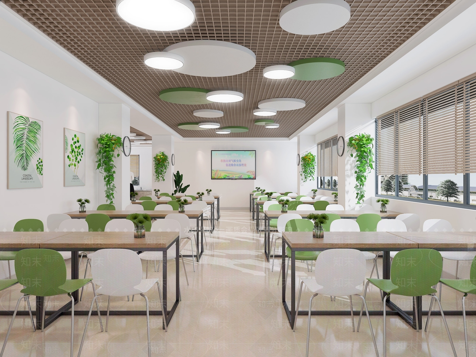 现代食堂3D模型下载【ID:794444791】
