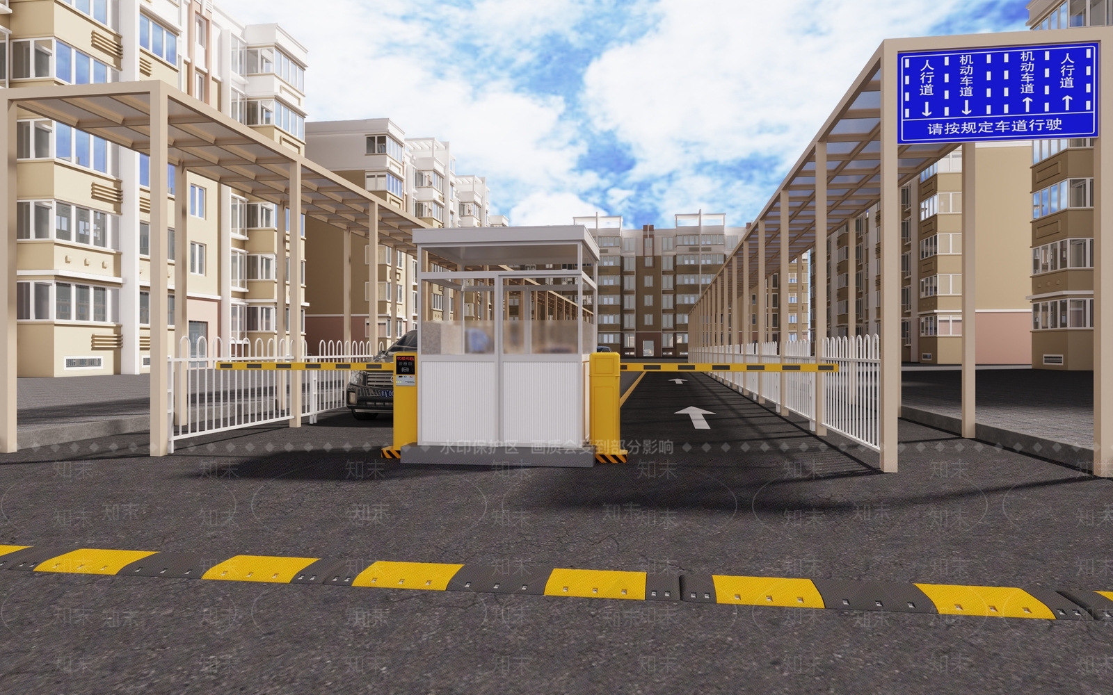 现代道路3D模型下载【ID:994447434】
