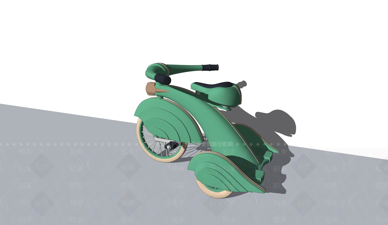现代摩托车SU模型下载【ID:994451108】