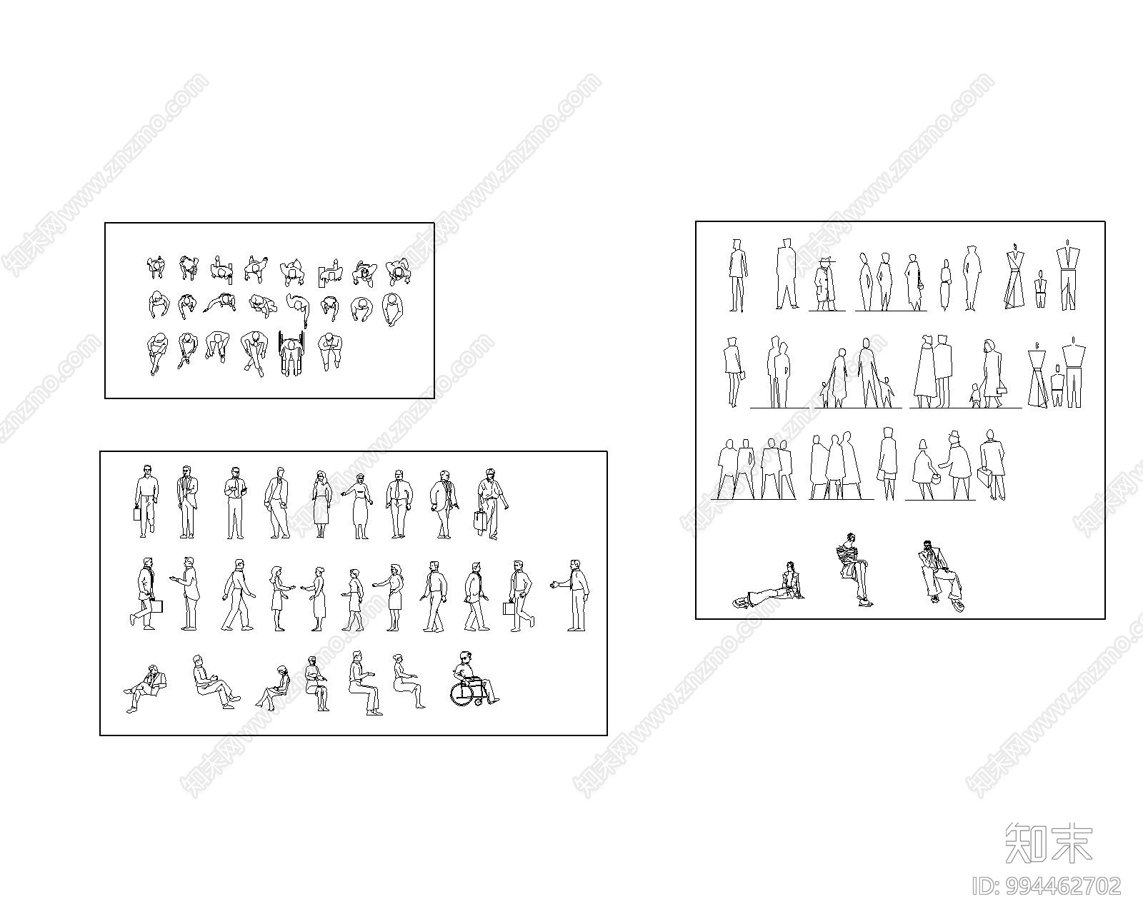 人物图库cad施工图下载【ID:994462702】
