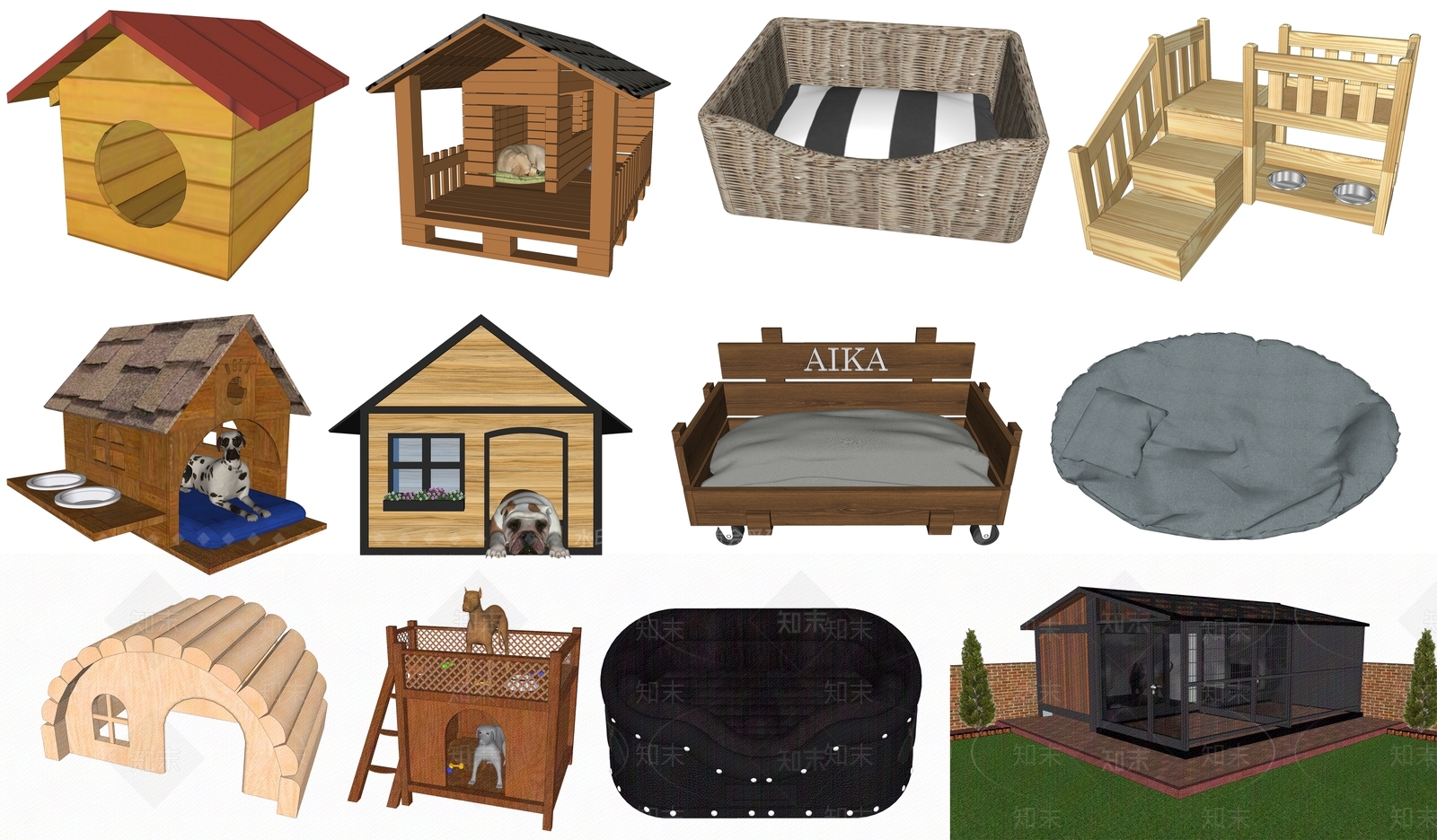 现代狗屋SU模型下载【ID:694476634】