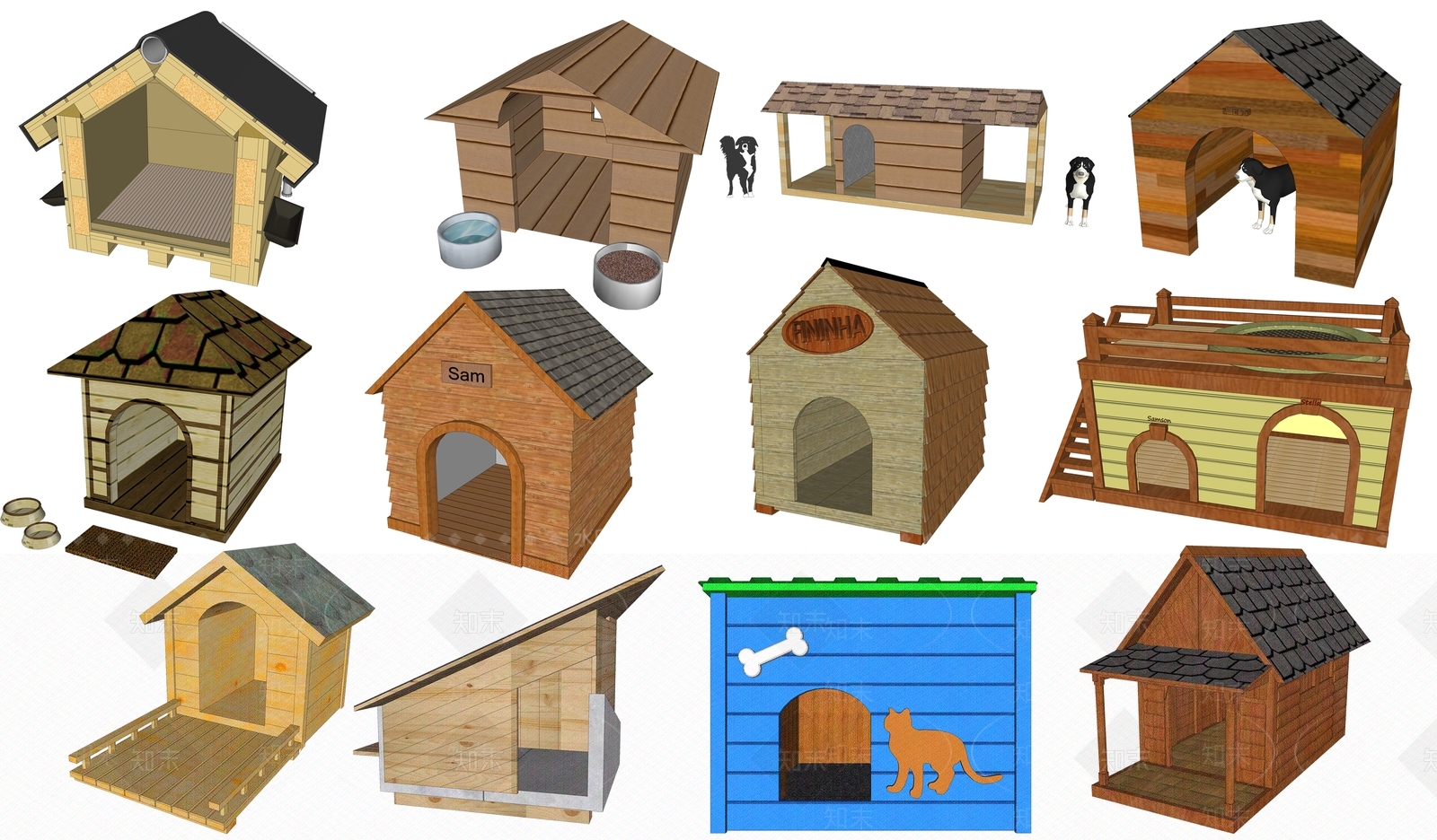 现代狗屋SU模型下载【ID:694476611】