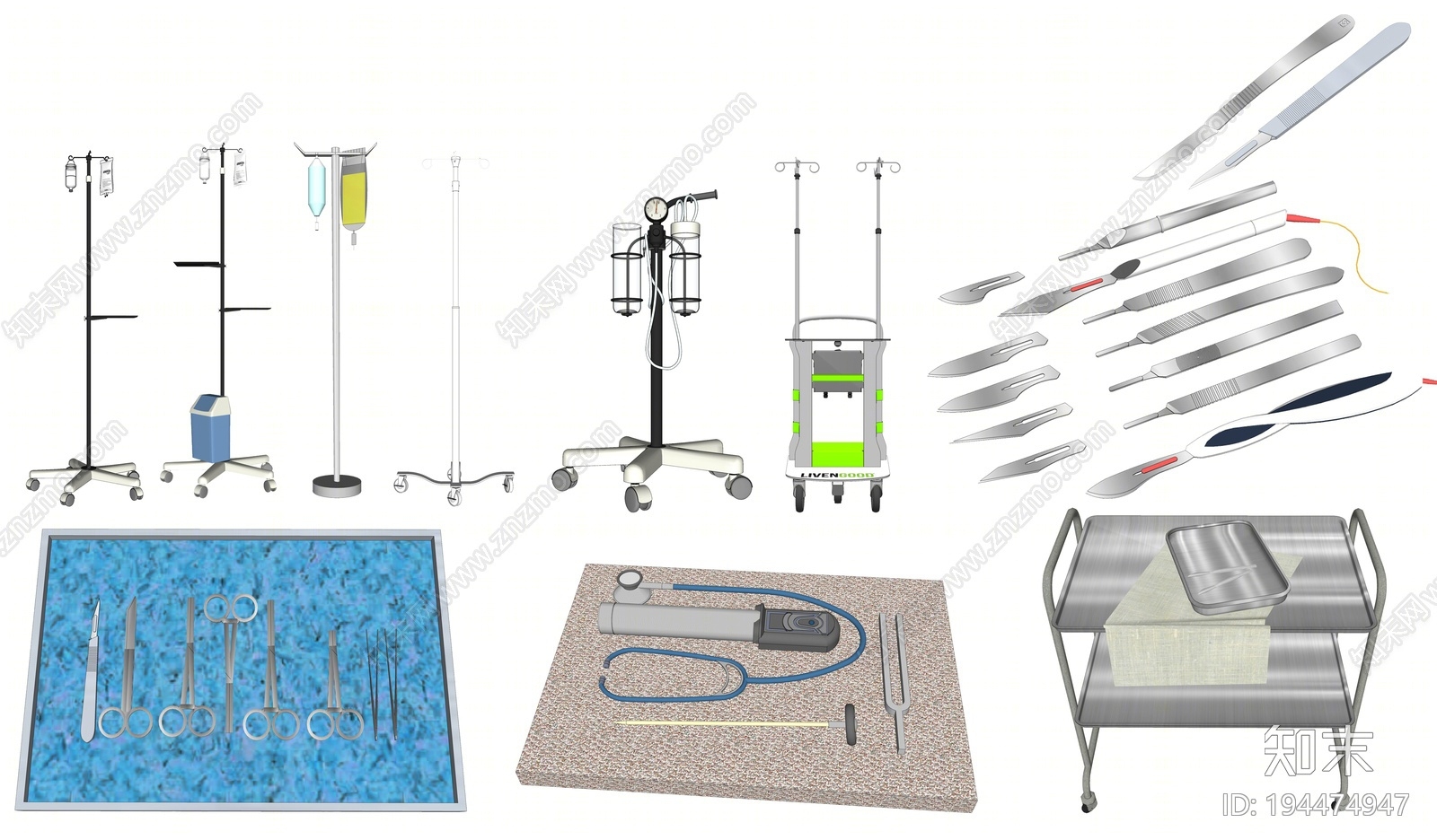 现代医疗器材SU模型下载【ID:194474947】