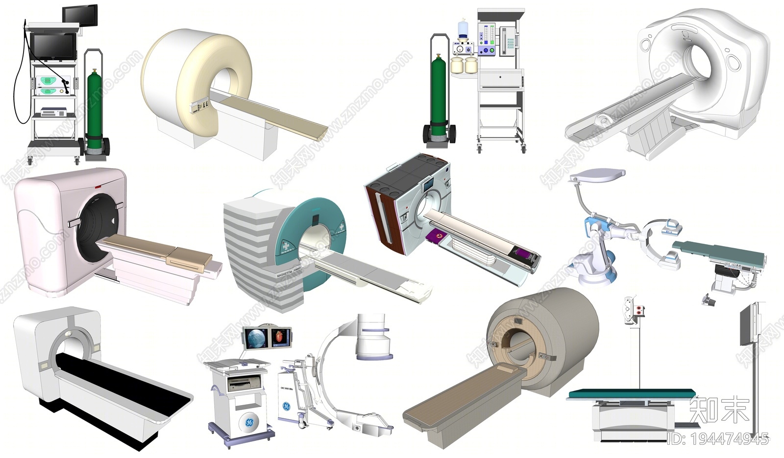 现代医疗器材SU模型下载【ID:194474945】