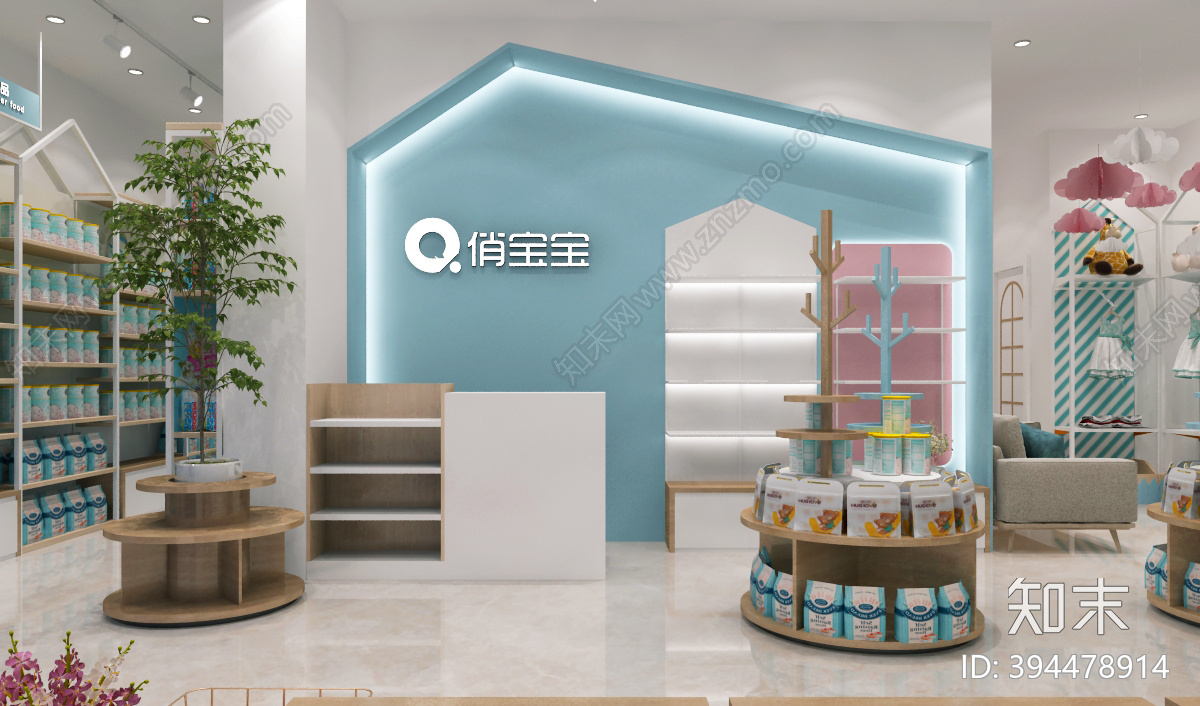 母婴店施工图下载【ID:394478914】