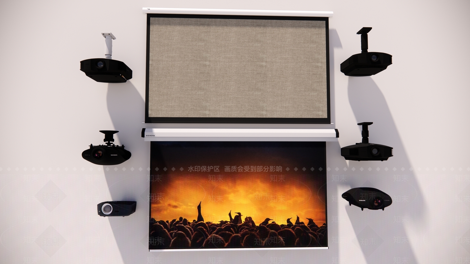 现代投影仪SU模型下载【ID:694498685】