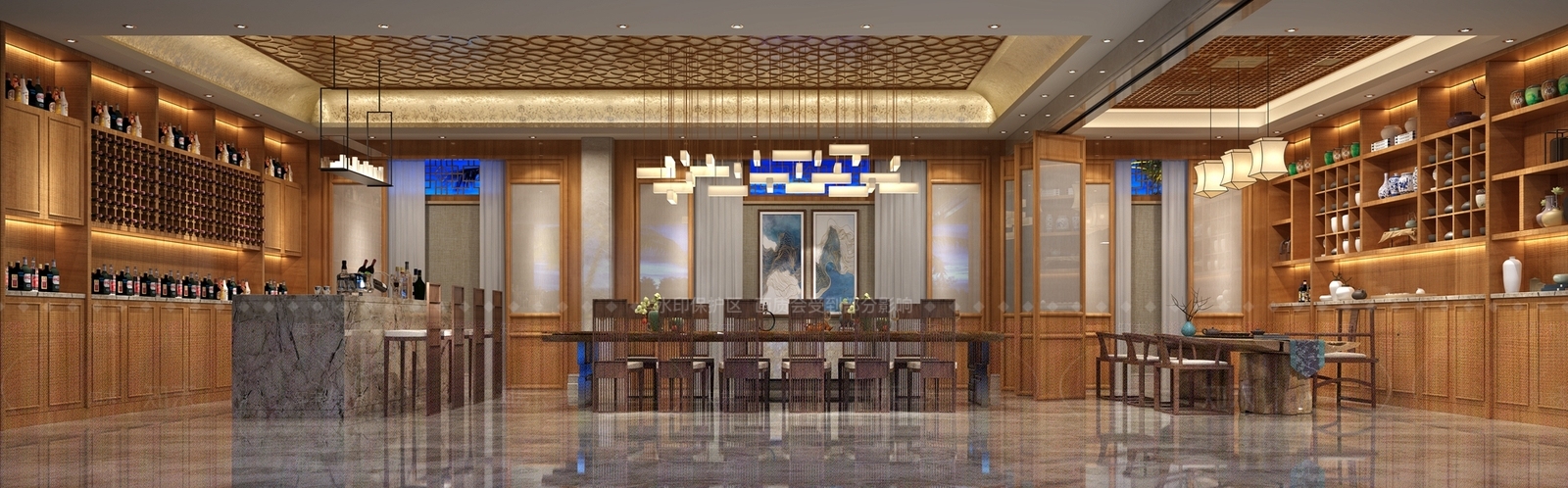 中式茶馆SU模型下载【ID:994514367】