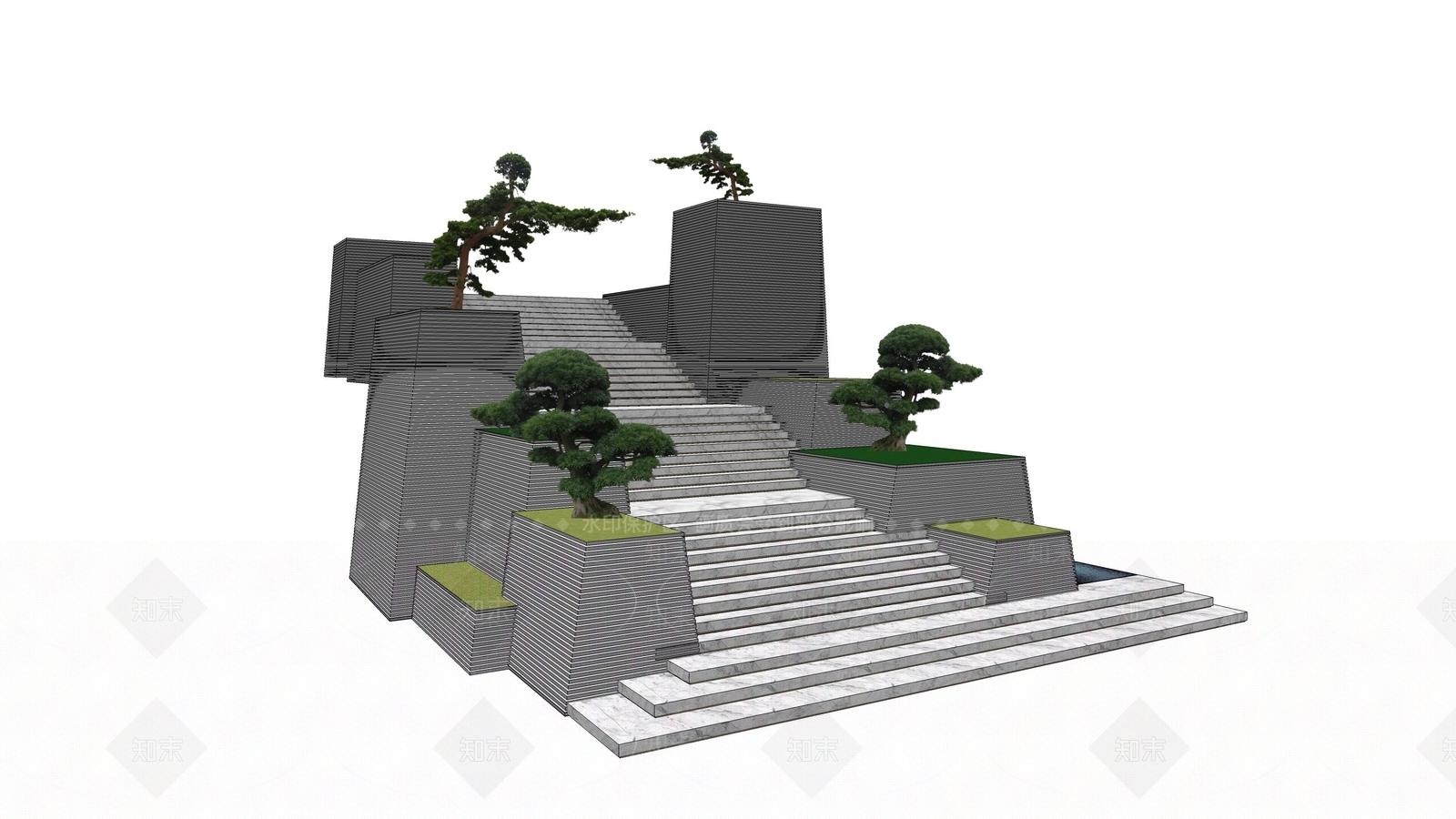 现代小品SU模型下载【ID:794515519】