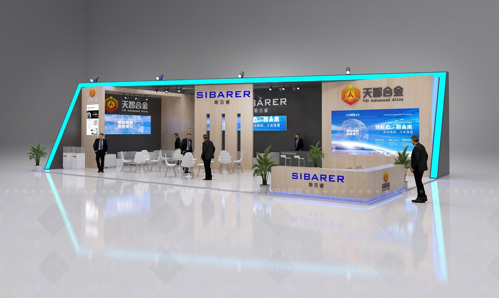 现代展厅SU模型下载【ID:294522925】