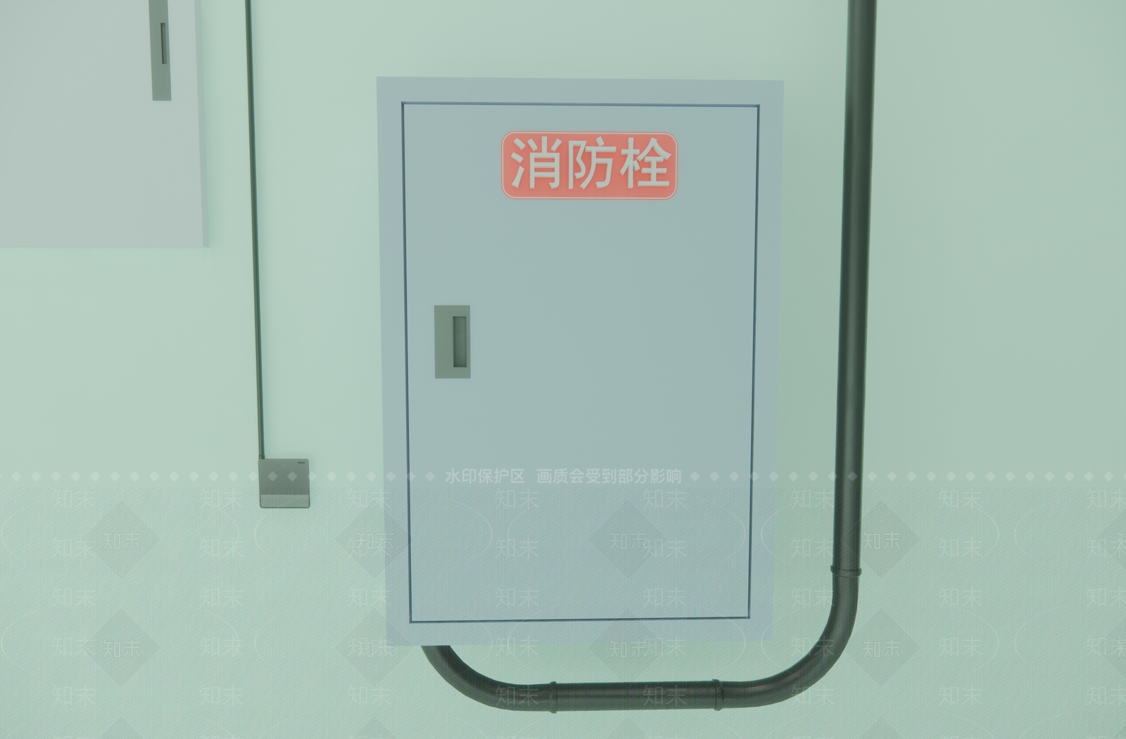 现代消防栓SU模型下载【ID:294545105】
