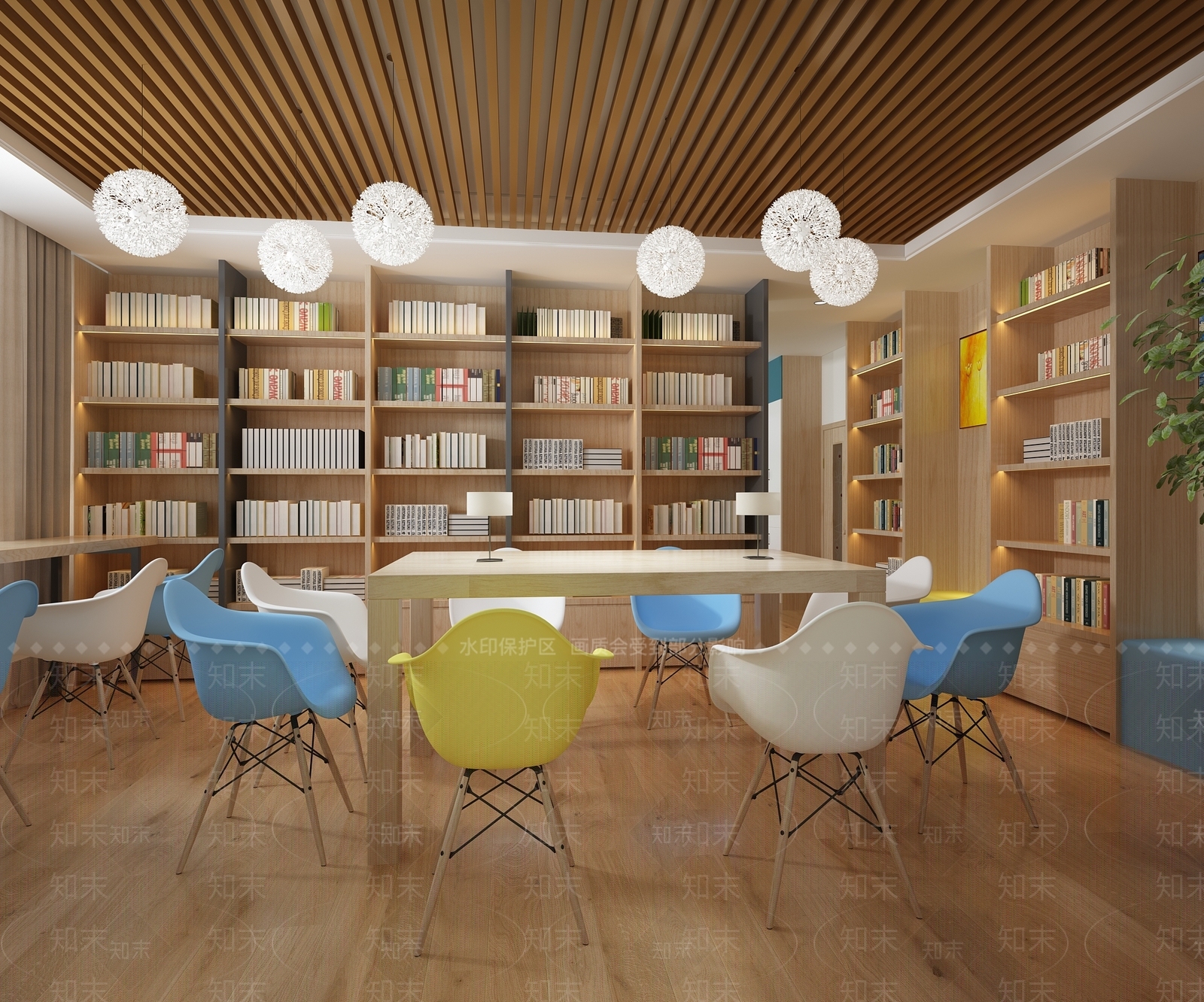 北欧图书馆3D模型下载【ID:894546201】