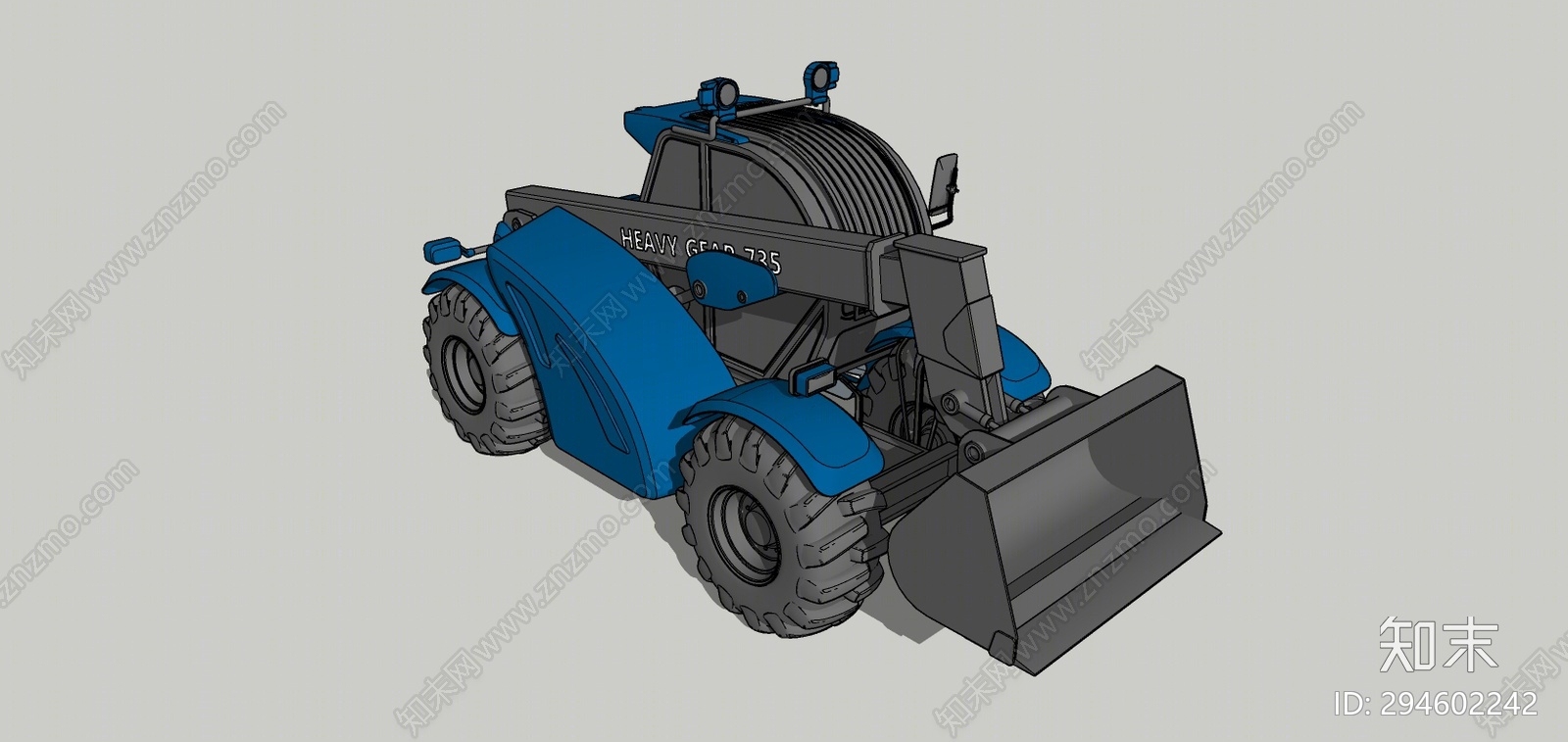 现代工程车SU模型下载【ID:294602242】