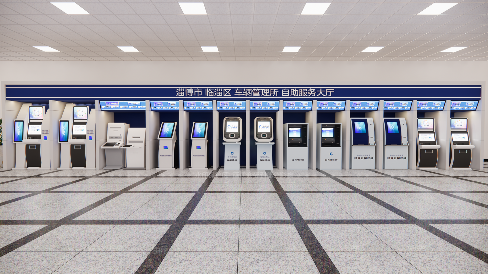 现代服务大厅SU模型下载【ID:294697930】