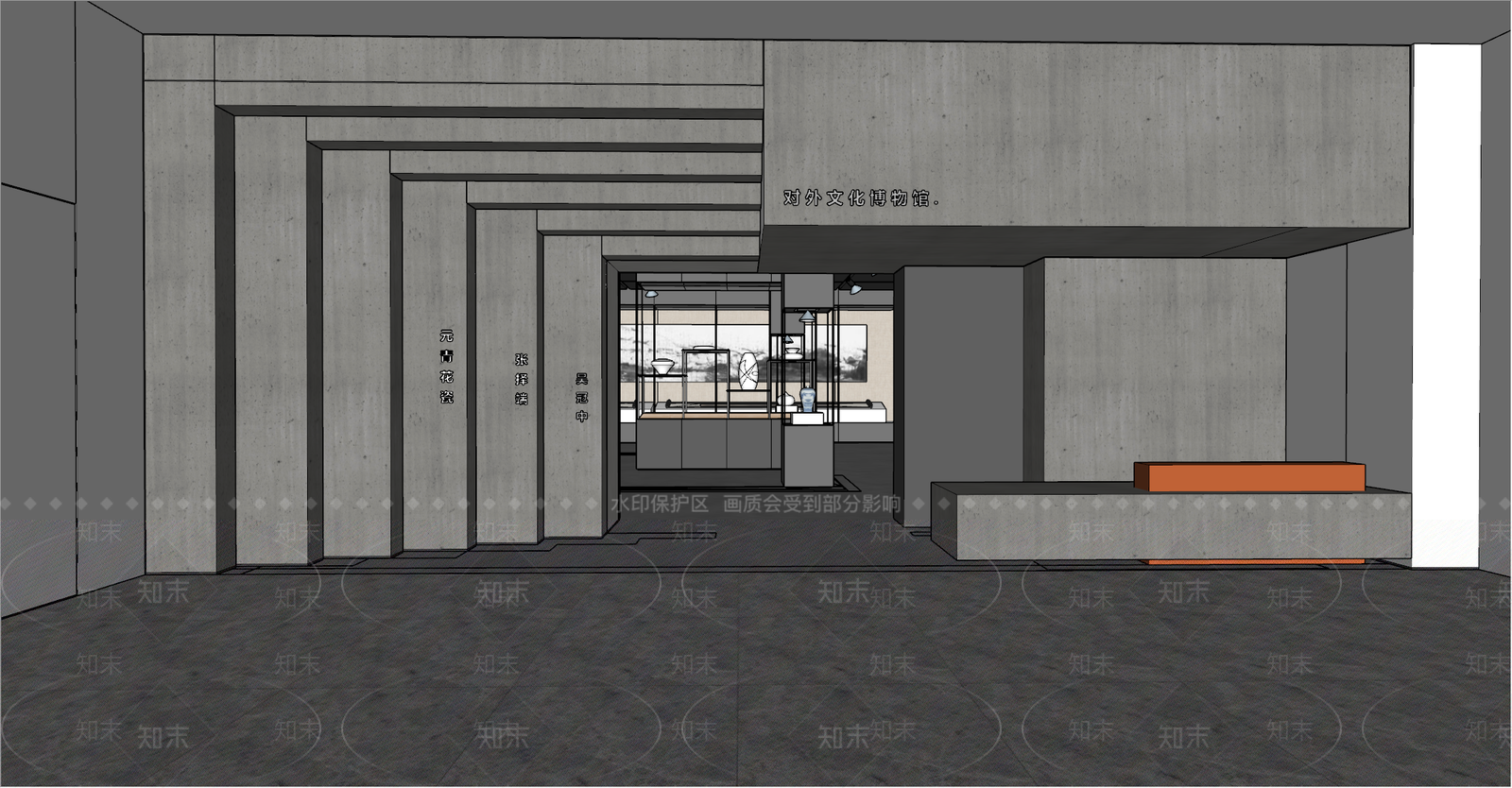 现代博物馆SU模型下载【ID:694638321】