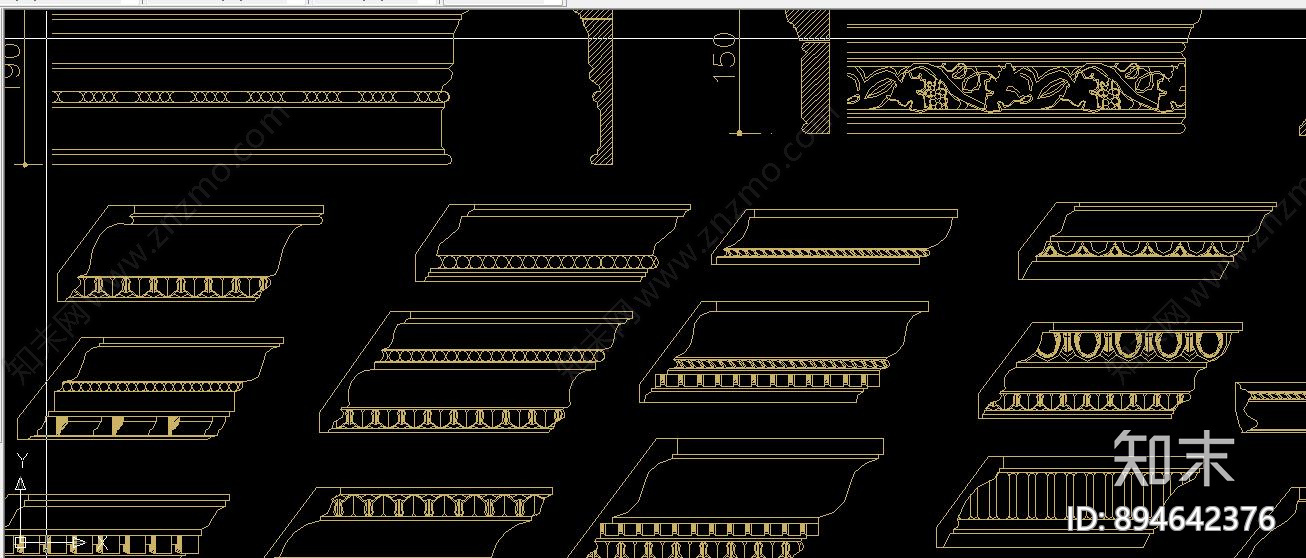 踢脚线施工图下载【ID:894642376】