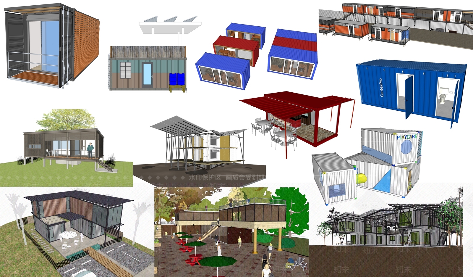 现代其他公建SU模型下载【ID:394664494】