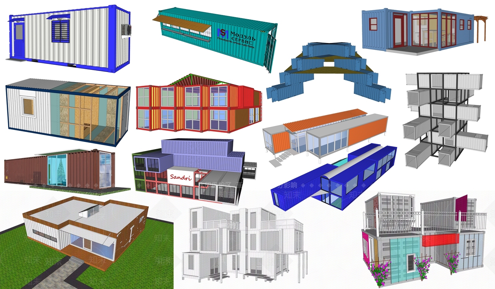 现代其他公建SU模型下载【ID:394664475】