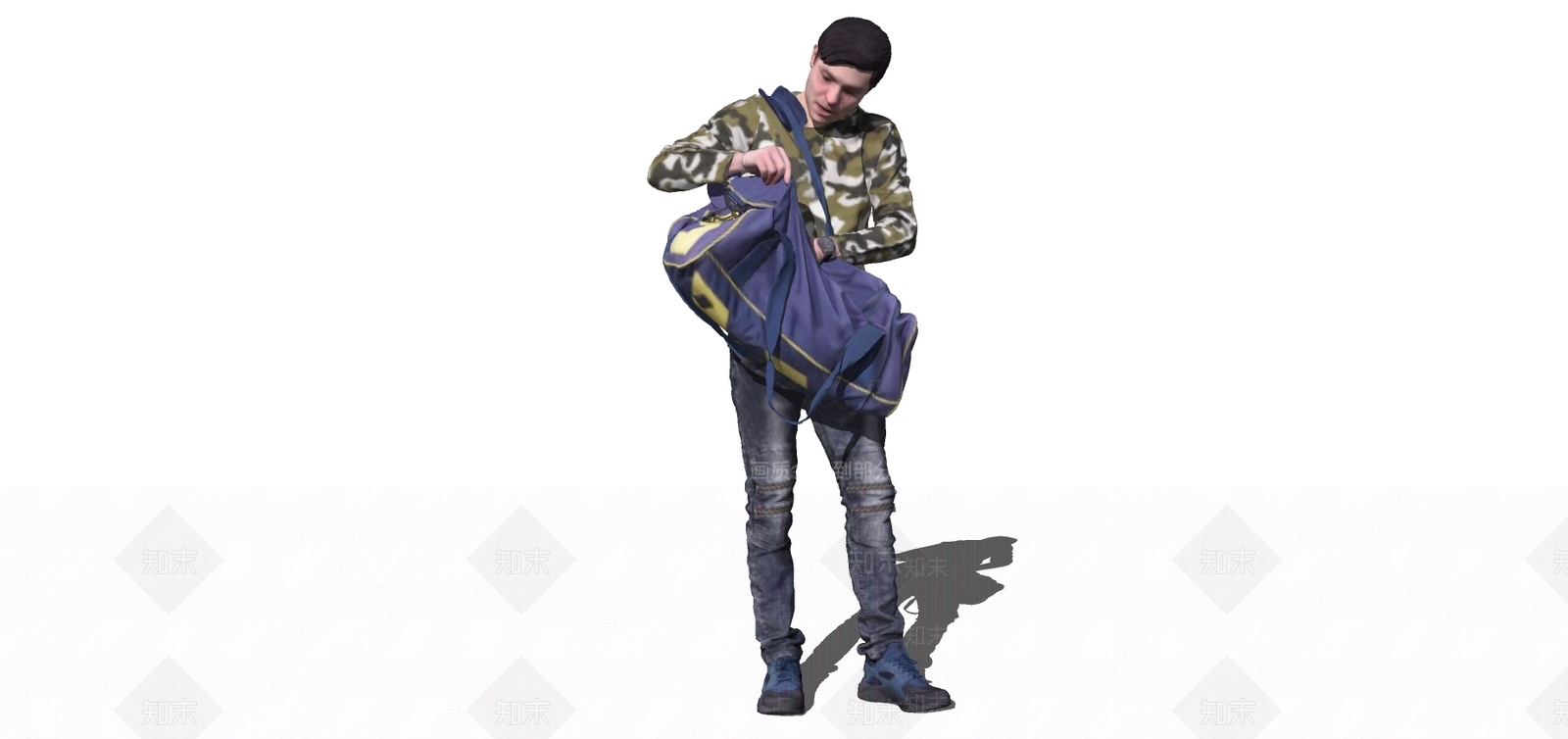 现代男人SU模型下载【ID:294671092】