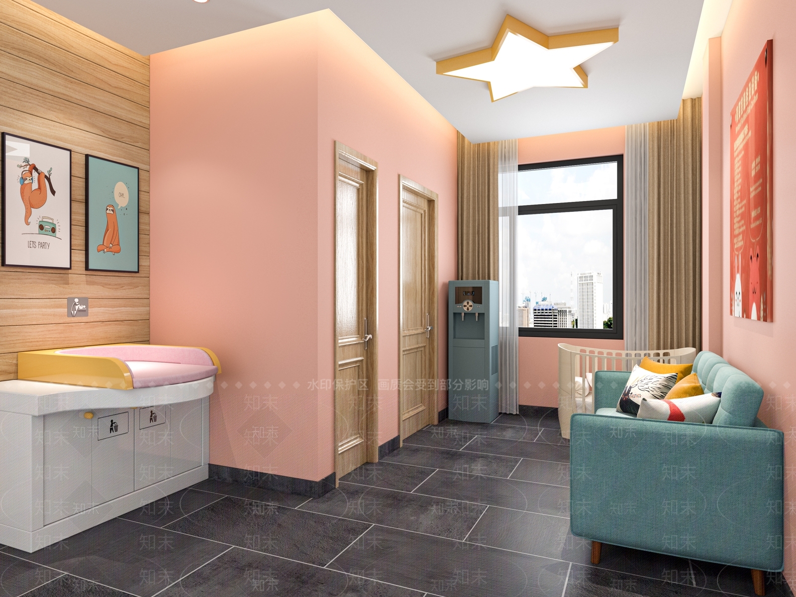 现代母婴室3D模型下载【ID:294680674】