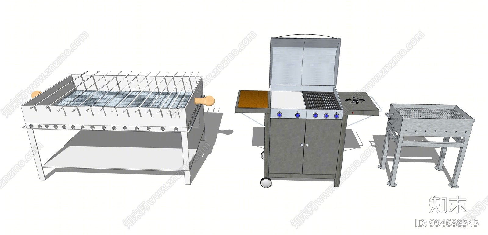 现代烧烤架SU模型下载【ID:994688545】