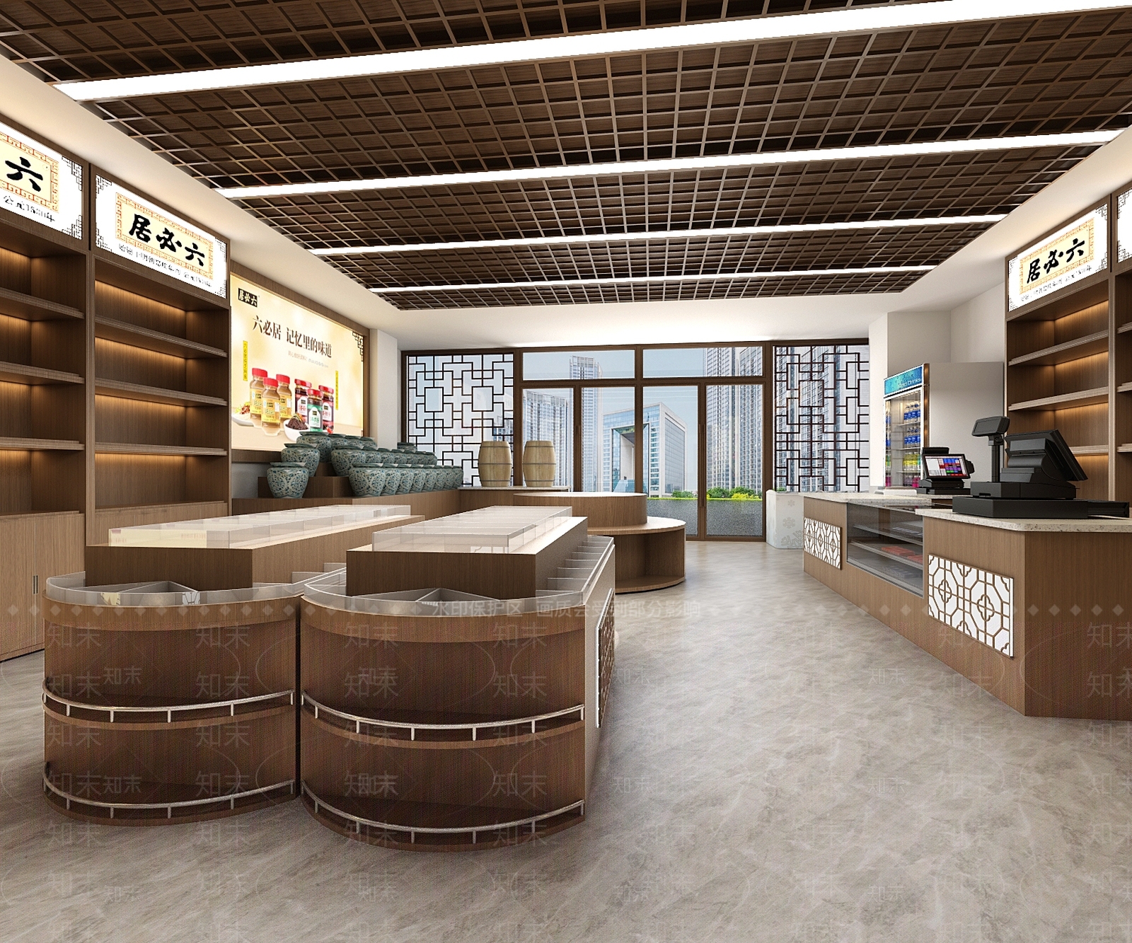 新中式超市3D模型下载【ID:594700355】