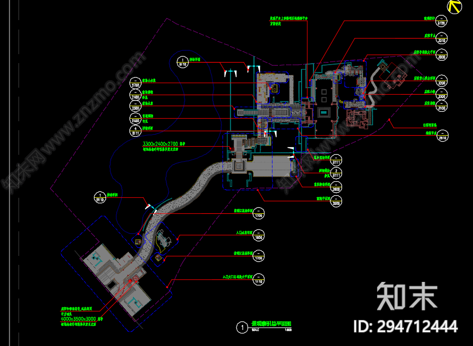 示范区cad施工图下载【ID:294712444】