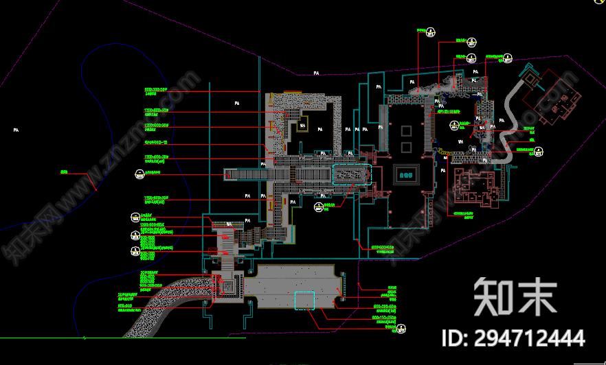 示范区cad施工图下载【ID:294712444】